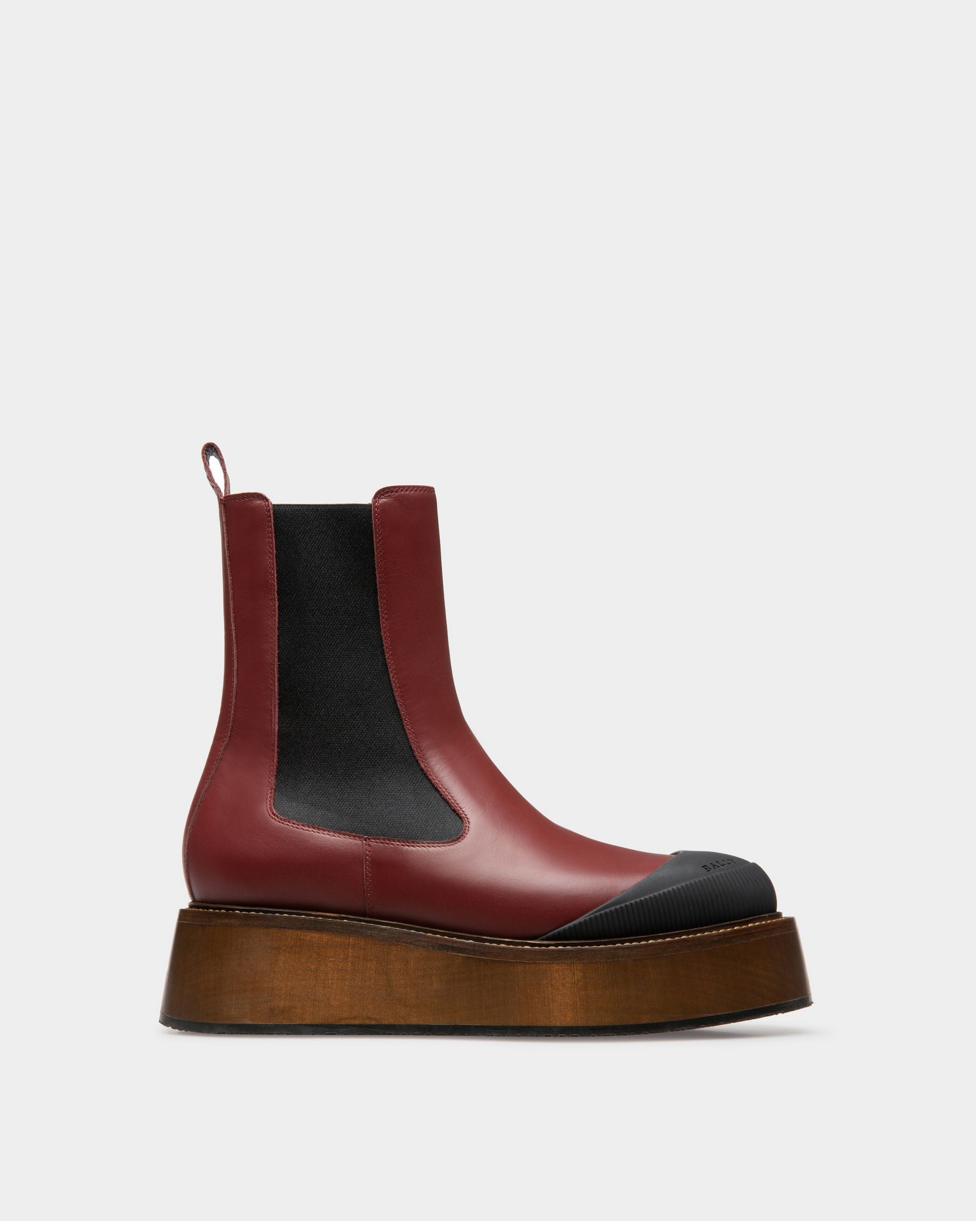 Ilene Sitvaletti In Pelle In Rosso Heritage - Donna - Bally - 01