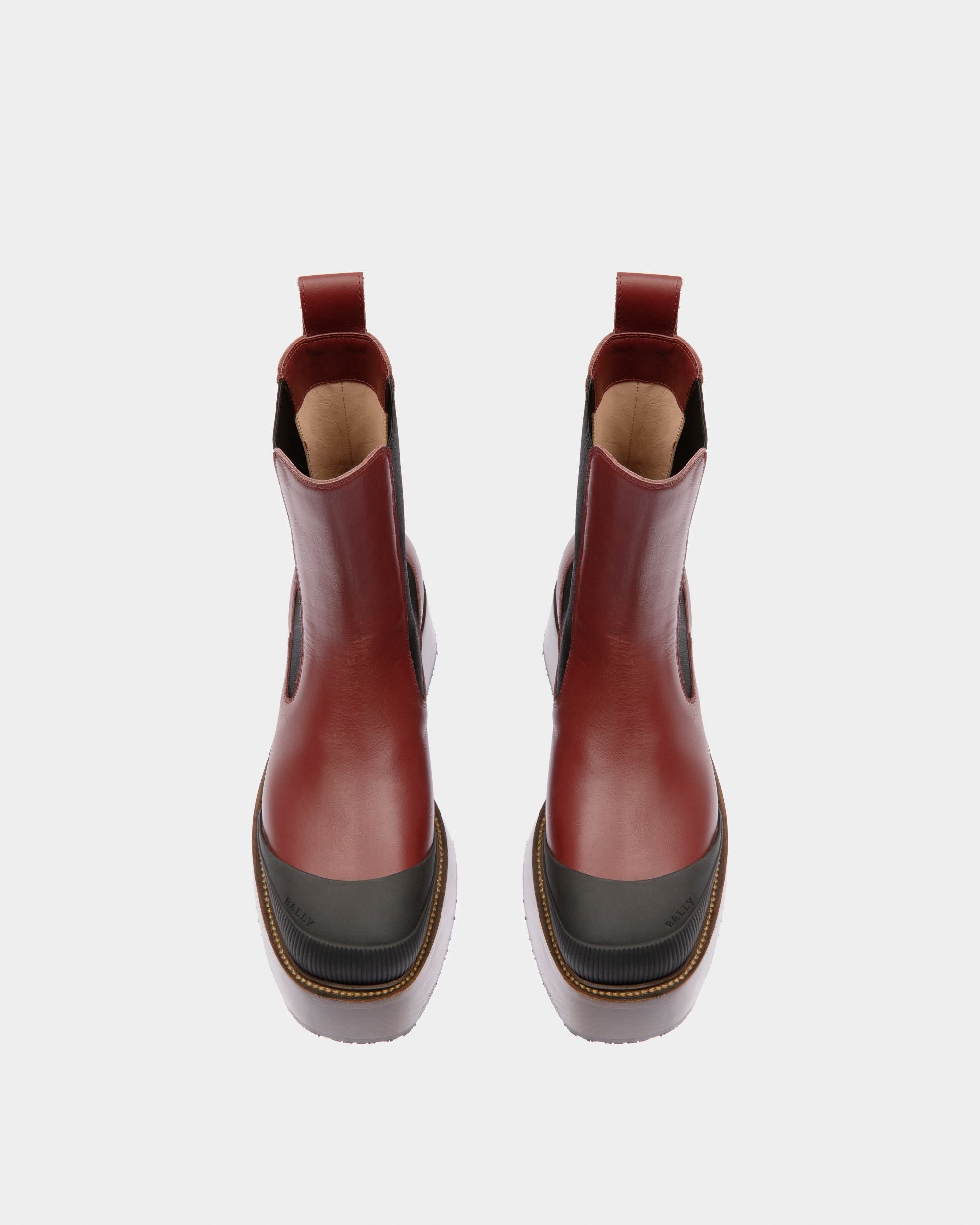 Ilene Sitvaletti In Pelle In Rosso Heritage - Donna - Bally - 02