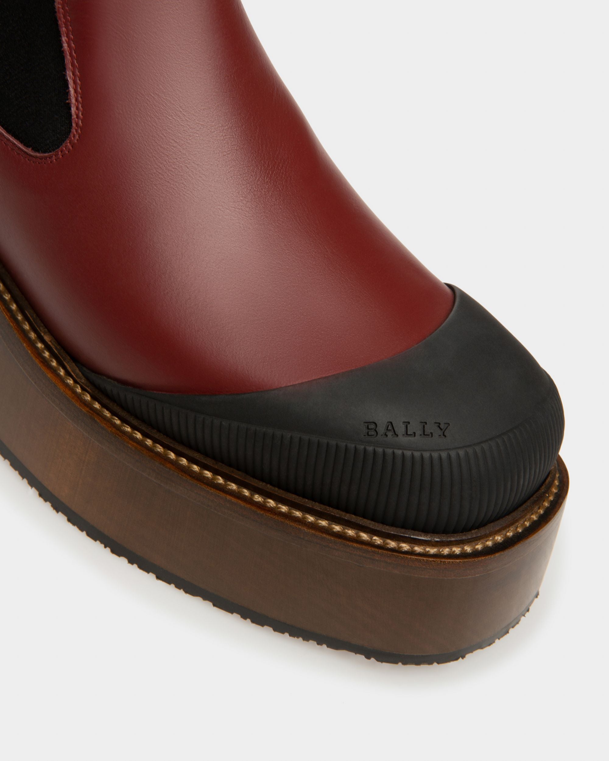 Ilene Sitvaletti In Pelle In Rosso Heritage - Donna - Bally - 06