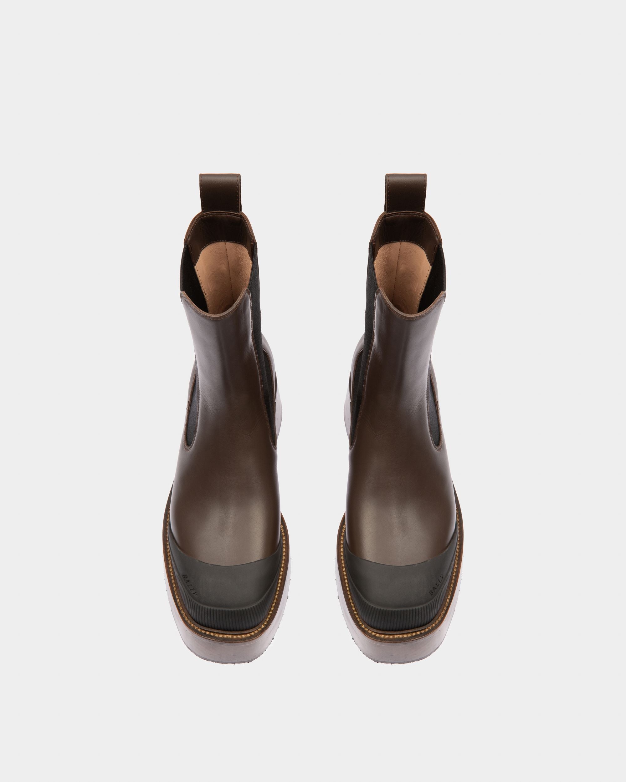 Ilene Stivaletti In Pelle Marrone Scuro - Donna - Bally - 02