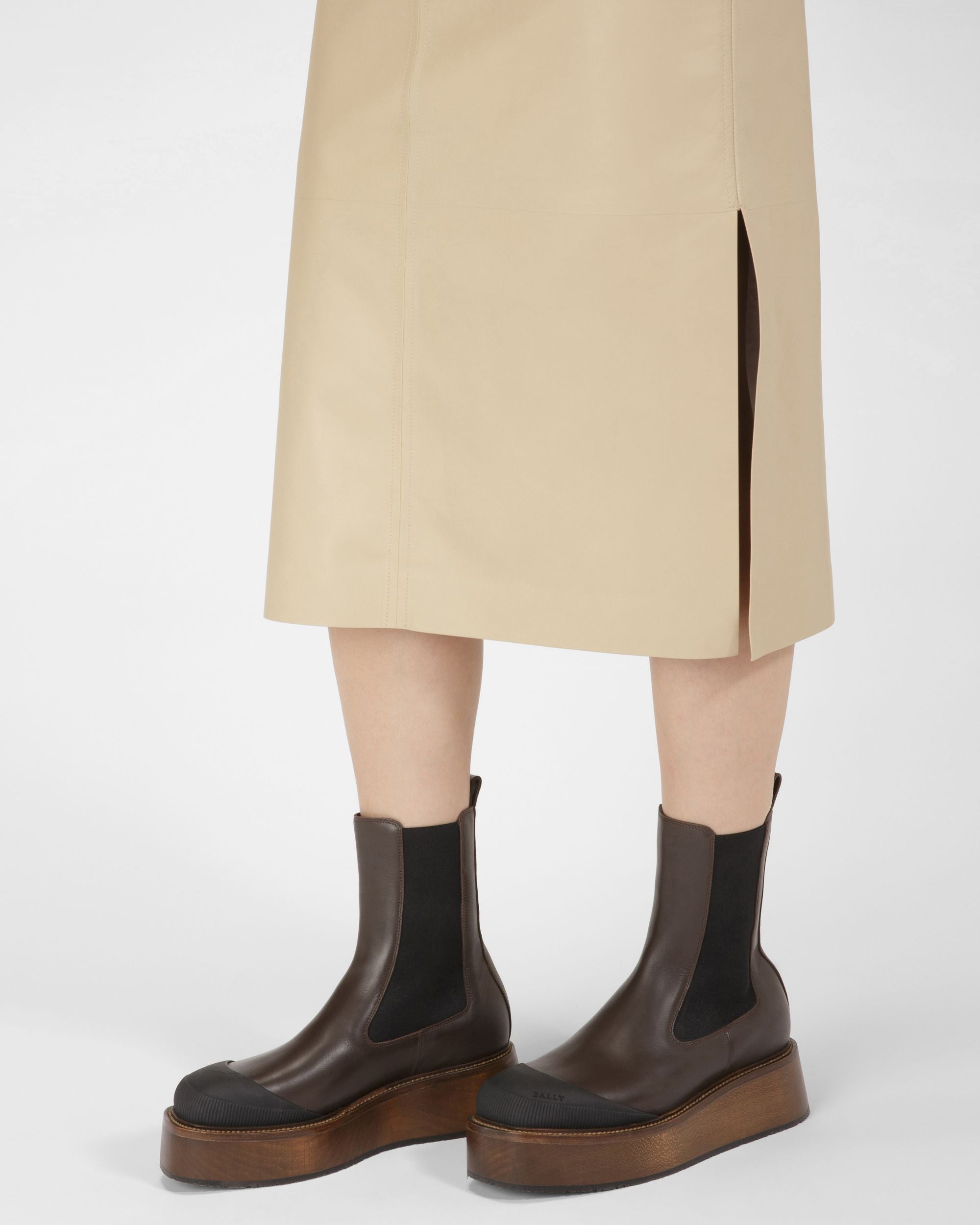 Ilene Stivaletti In Pelle Marrone Scuro - Donna - Bally - 07