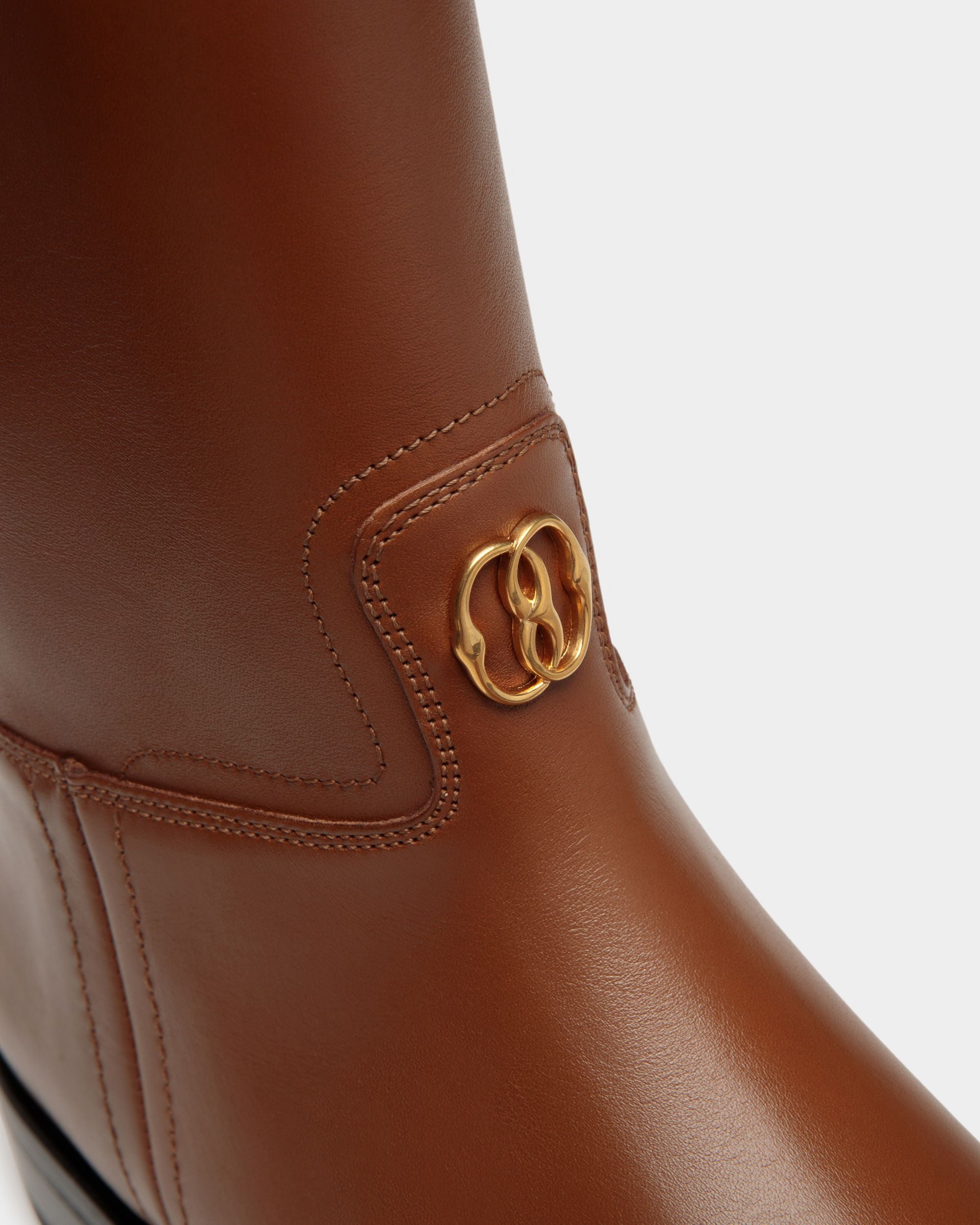 Stivale Alto Huntington In Pelle Marrone - Donna - Bally - 05