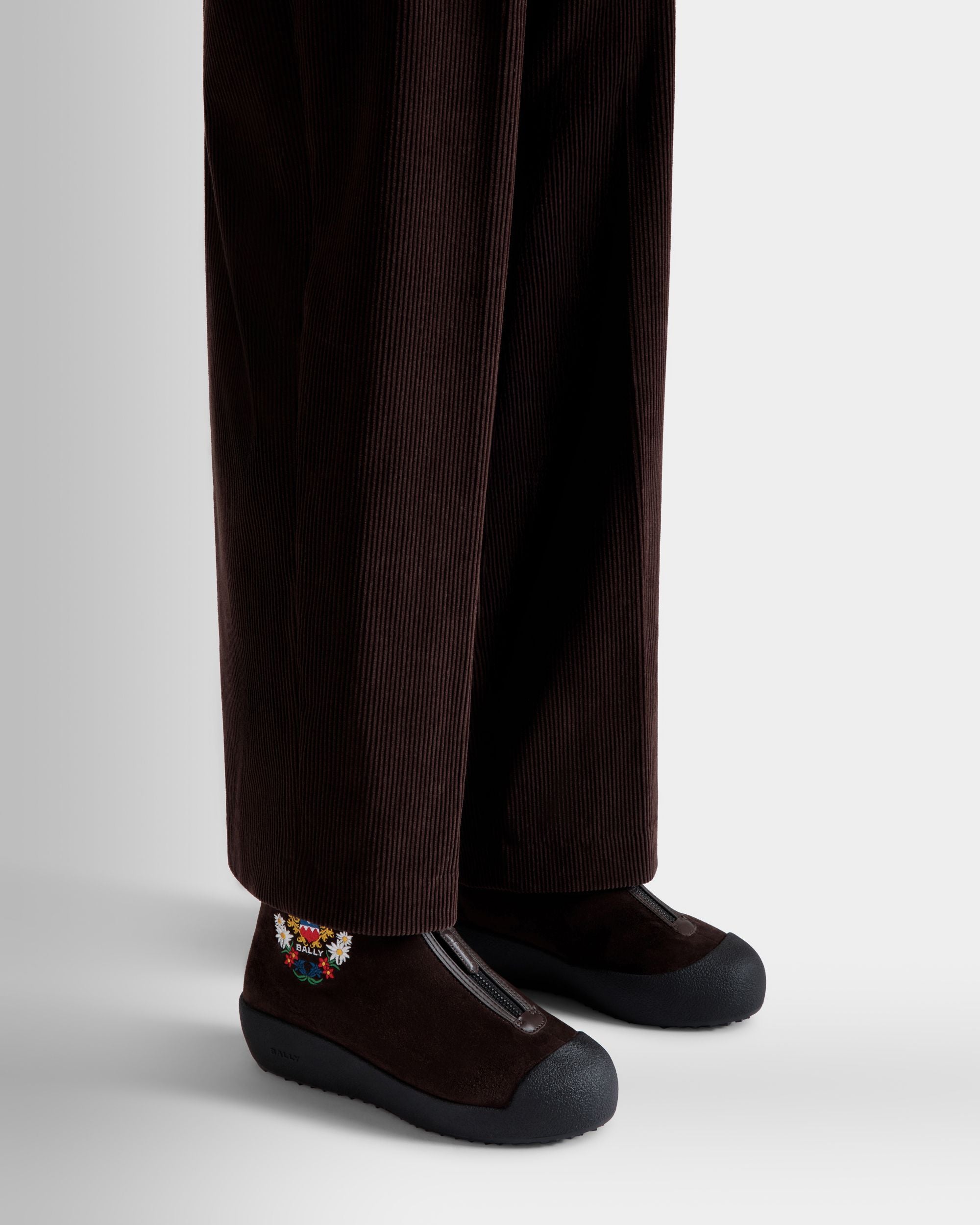 Stivaletto Winter Capsule In Pelle Scamosciata Marrone - Donna - Bally - 02