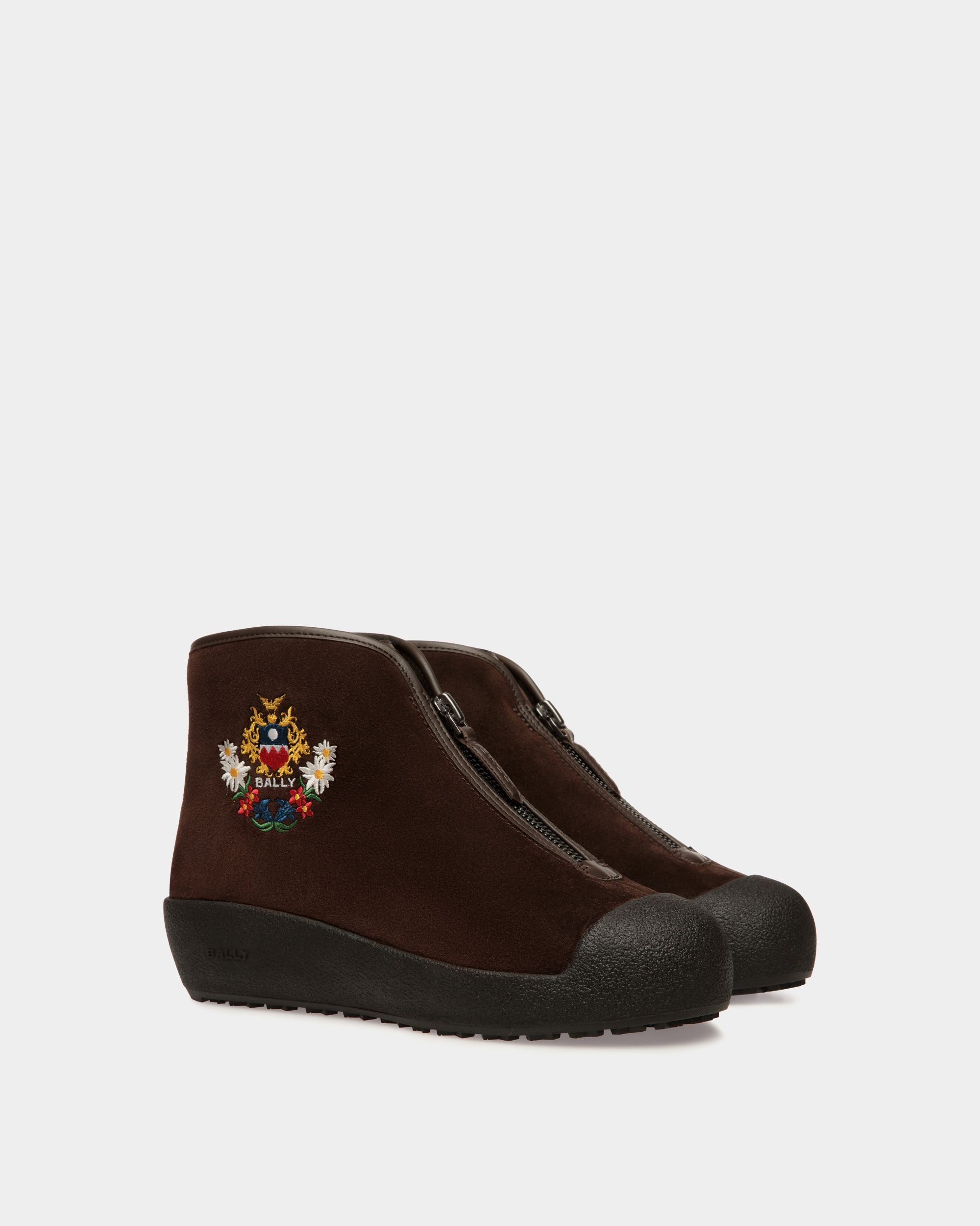 Stivaletto Winter Capsule In Pelle Scamosciata Marrone - Donna - Bally - 03