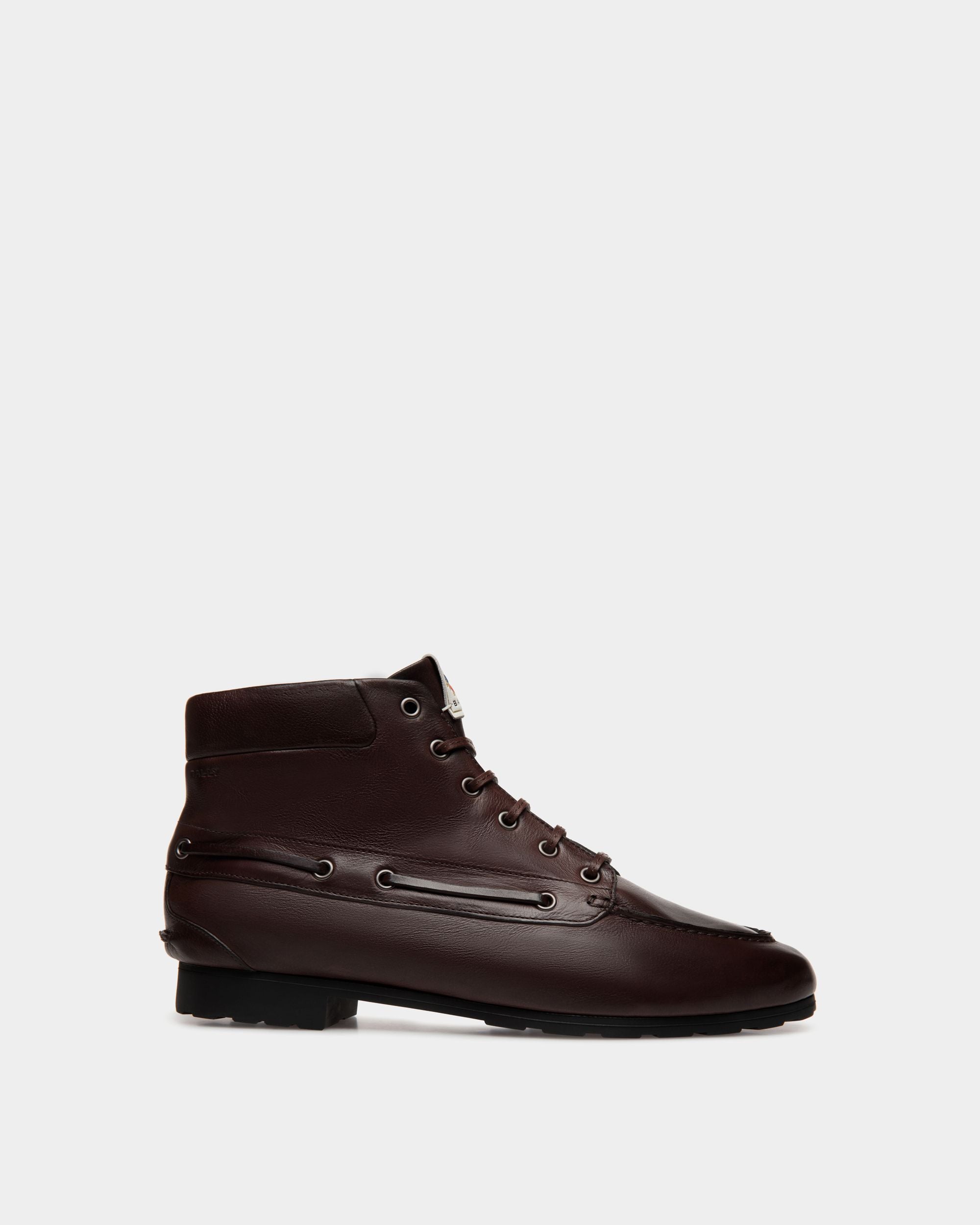 Stivaletto Plume In Pelle Color Ebano - Donna - Bally - 01