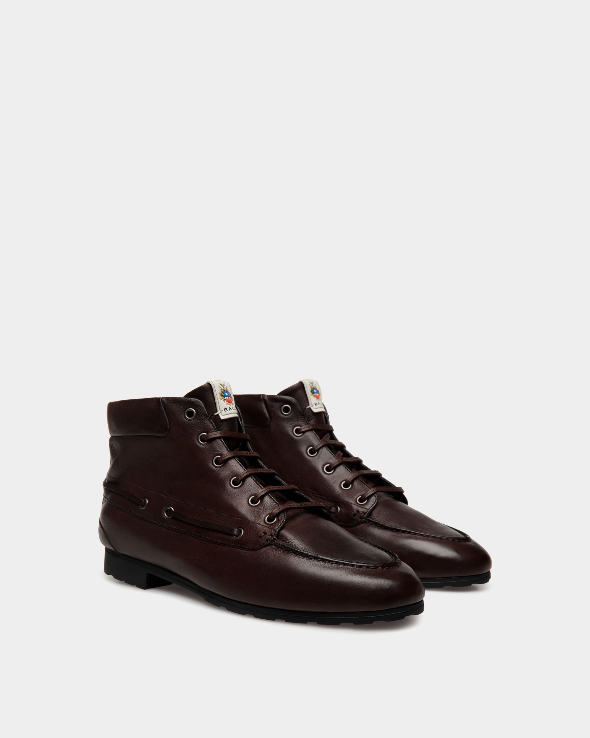 Stivaletto Plume In Pelle Color Ebano - Donna - Bally - 02