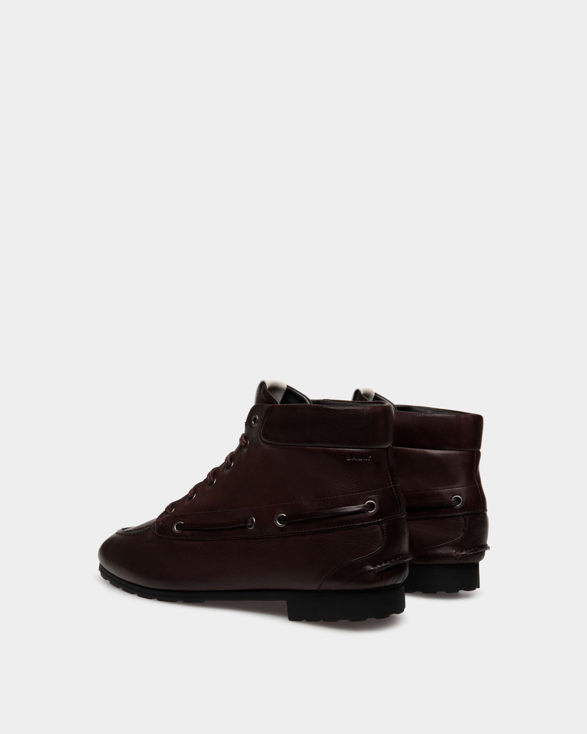 Stivaletto Plume In Pelle Color Ebano - Donna - Bally - 03