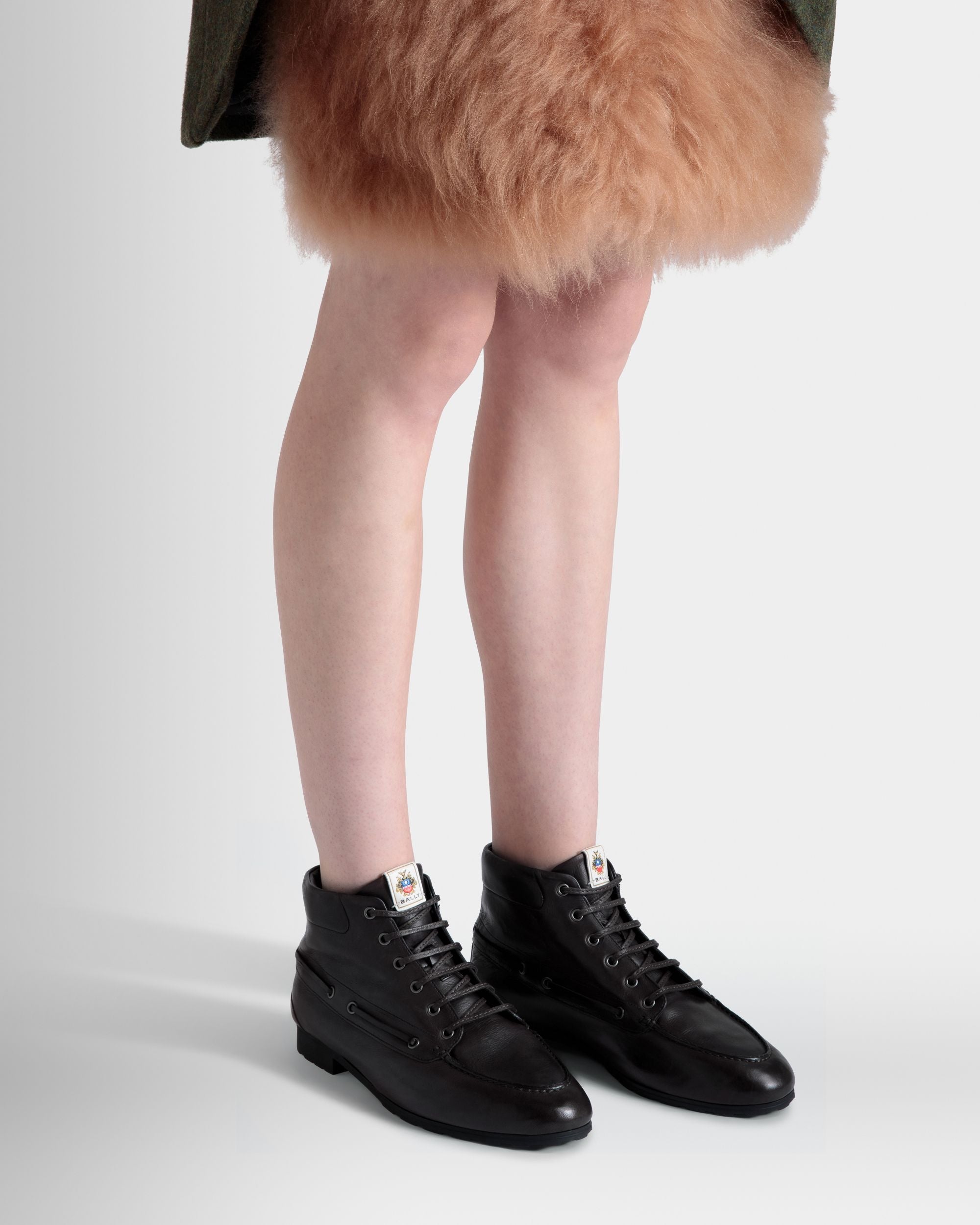 Stivaletto Plume In Pelle Nera - Donna - Bally - 02