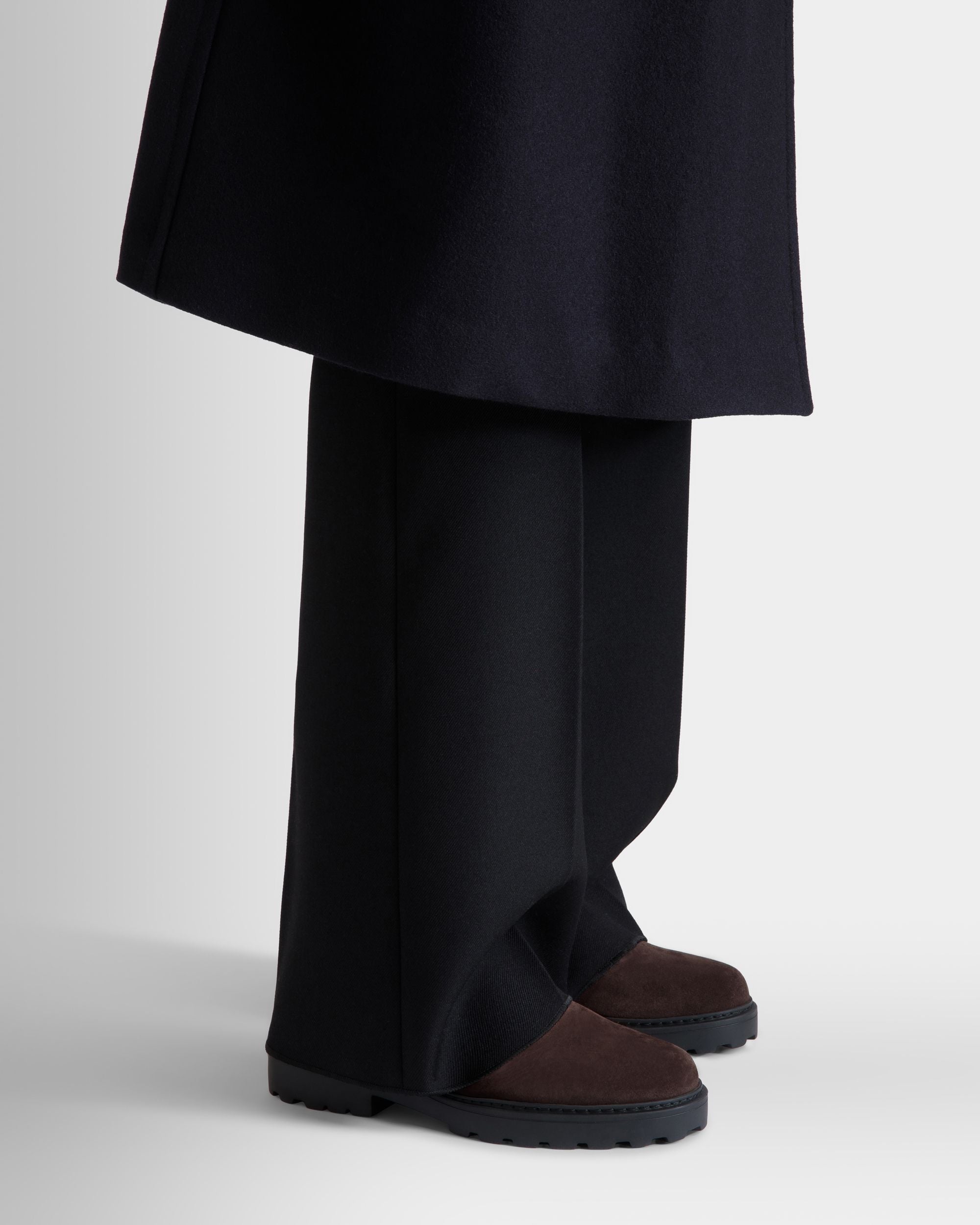 Stivaletto Gusto In Pelle Scamosciata Color Ebano - Donna - Bally - 02