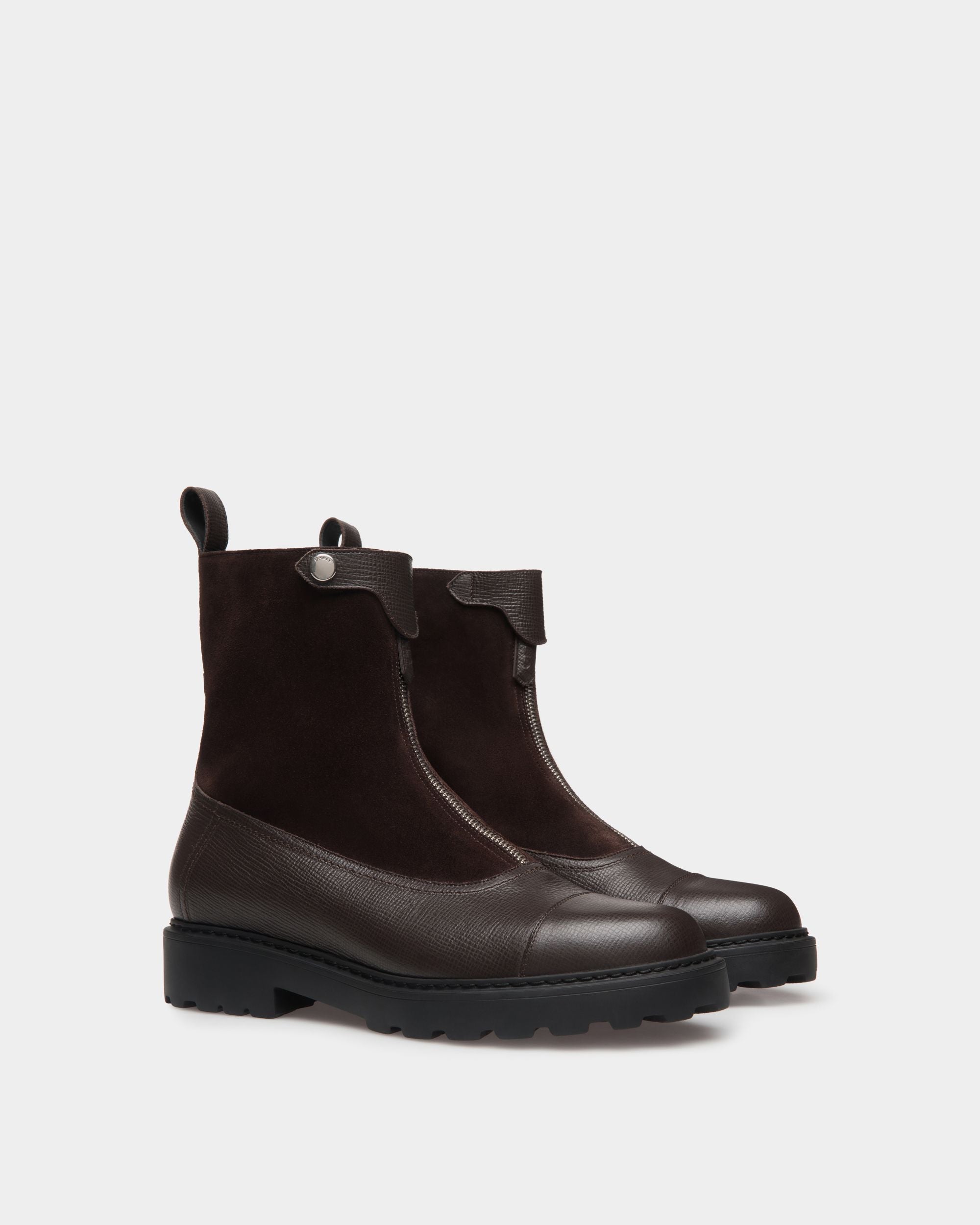 Stivaletto Gusto In Pelle Color Ebano - Donna - Bally - 02