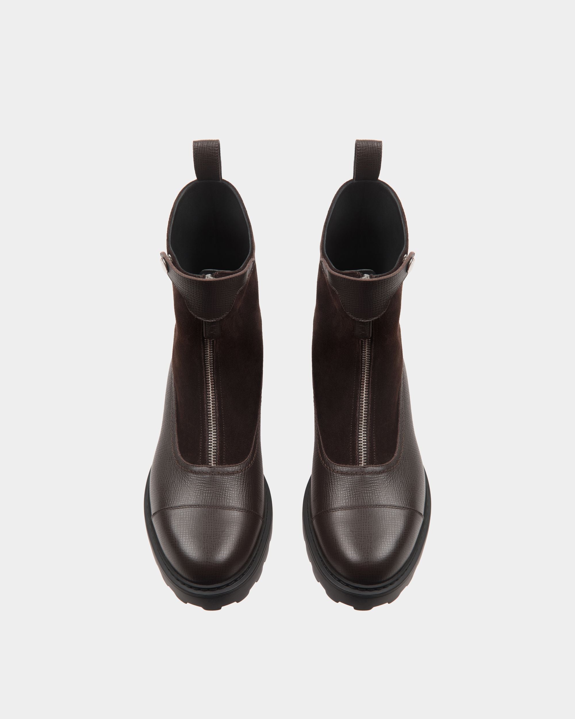 Stivaletto Gusto In Pelle Color Ebano - Donna - Bally - 04