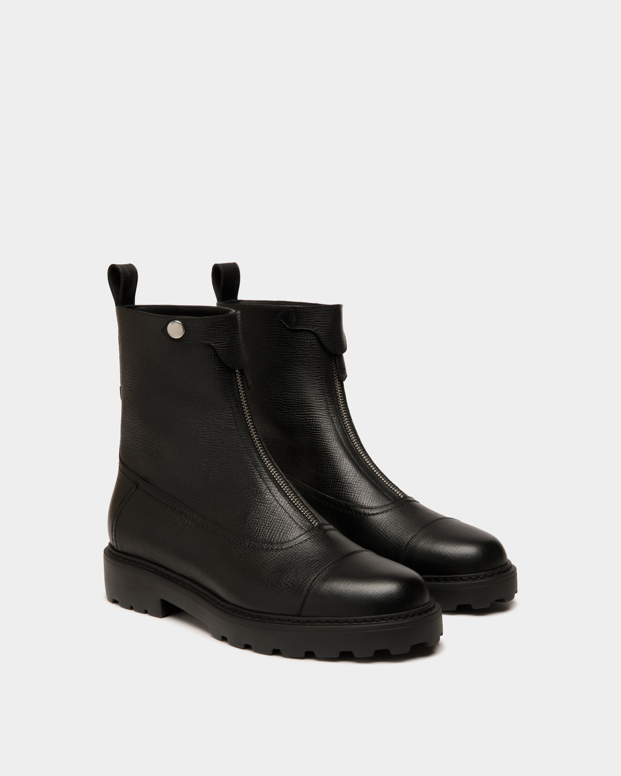 Stivaletto Gusto In Pelle Granata Nera - Donna - Bally - 02