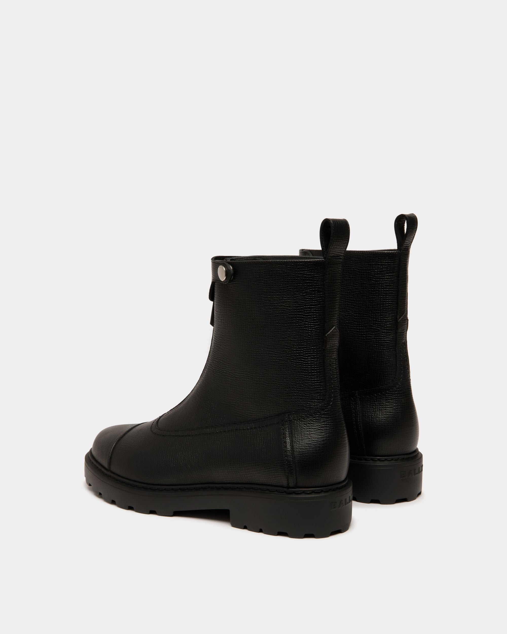 Stivaletto Gusto In Pelle Granata Nera - Donna - Bally - 03