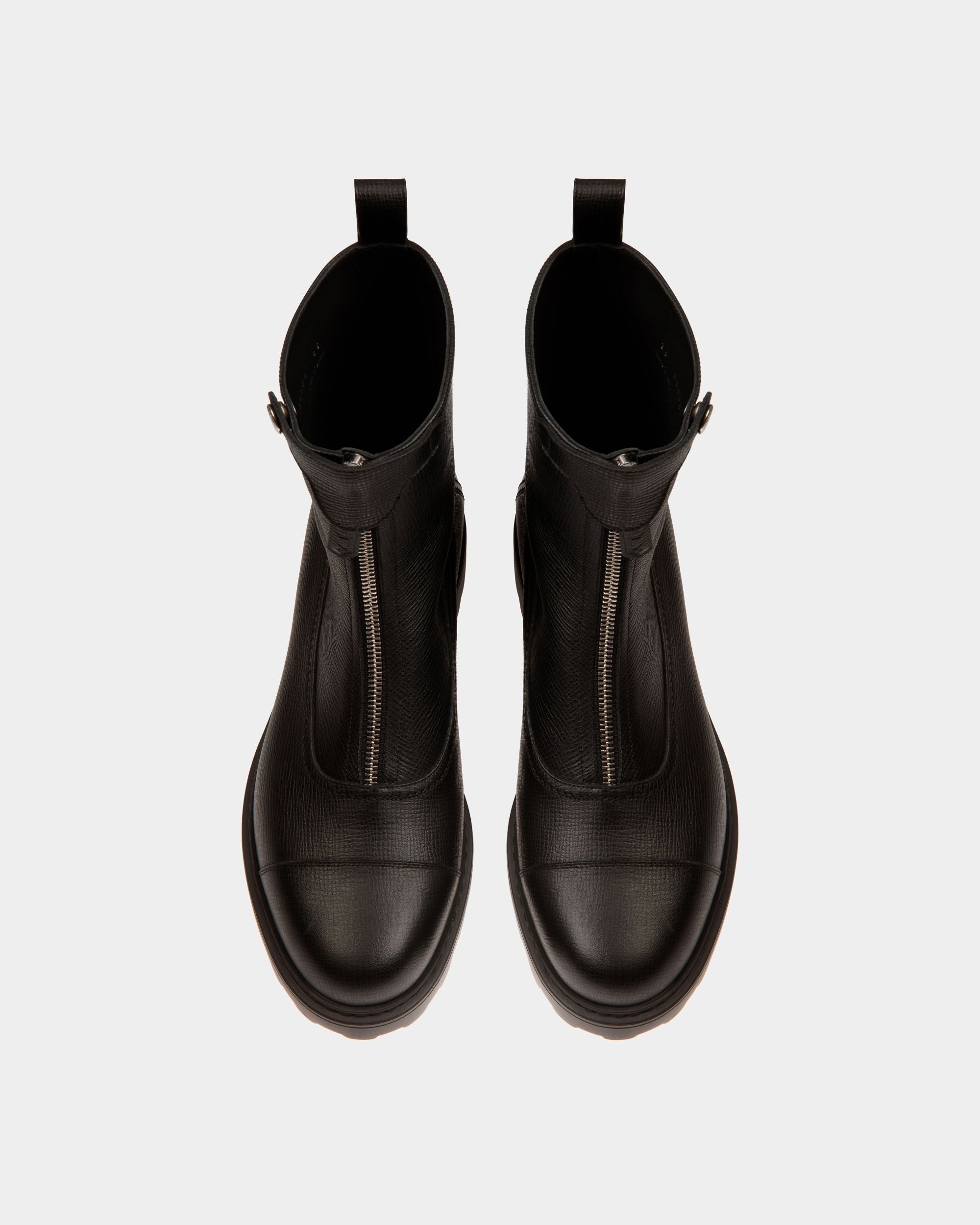 Stivaletto Gusto In Pelle Granata Nera - Donna - Bally - 04
