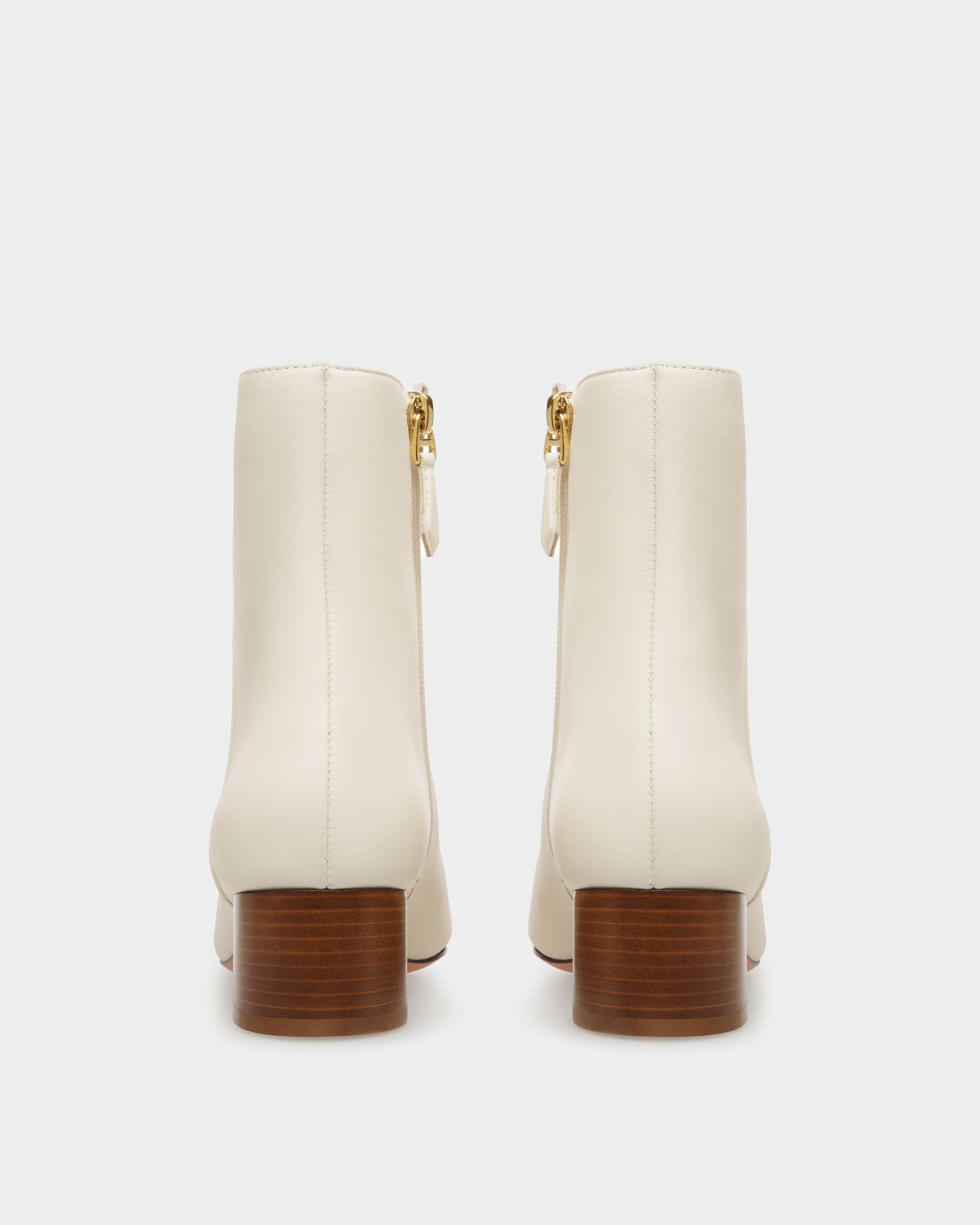 Glenda Stivali In Pelle Color Avorio - Donna - Bally - 03