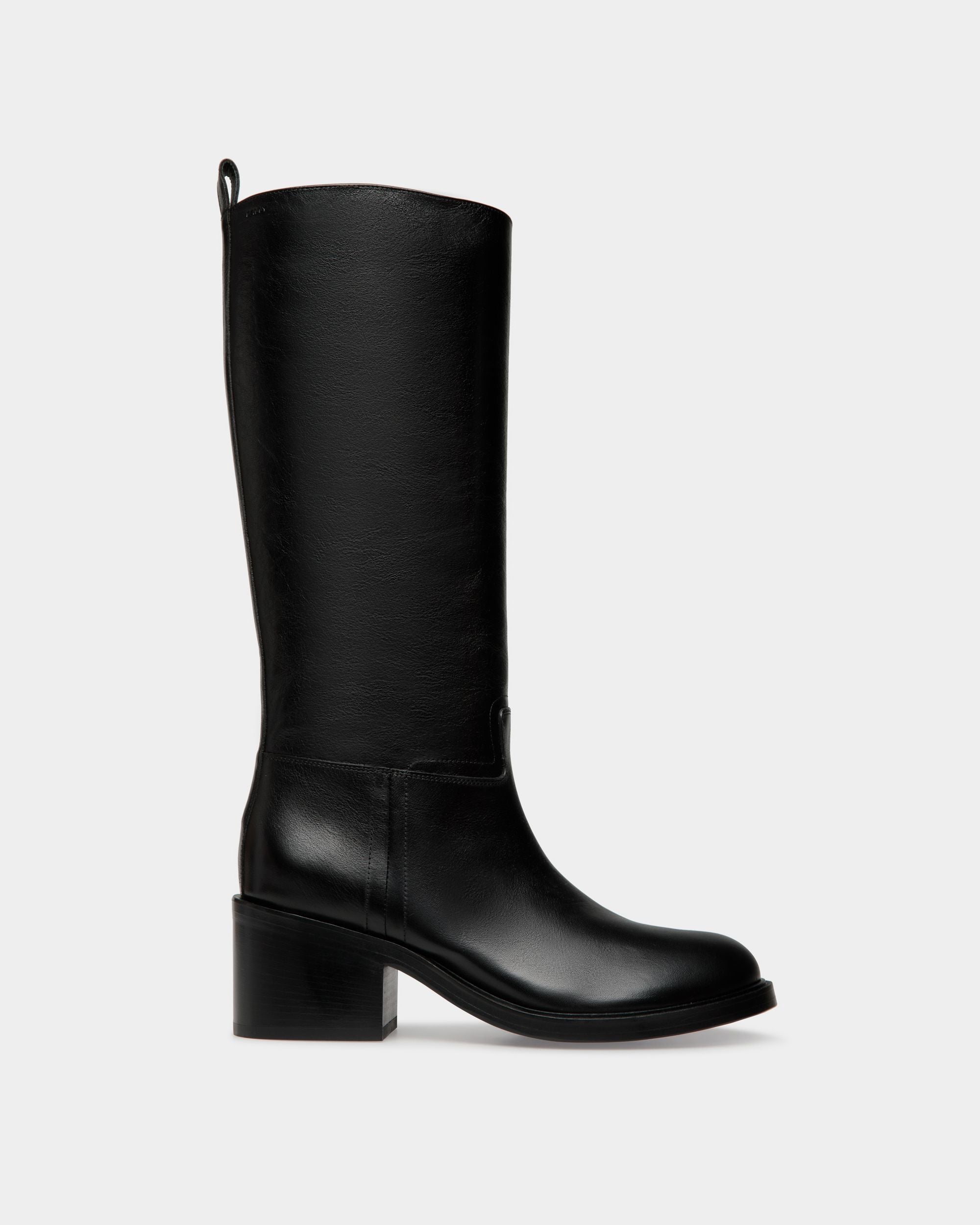 Stivale Peggy In Pelle Nera - Donna - Bally - 01