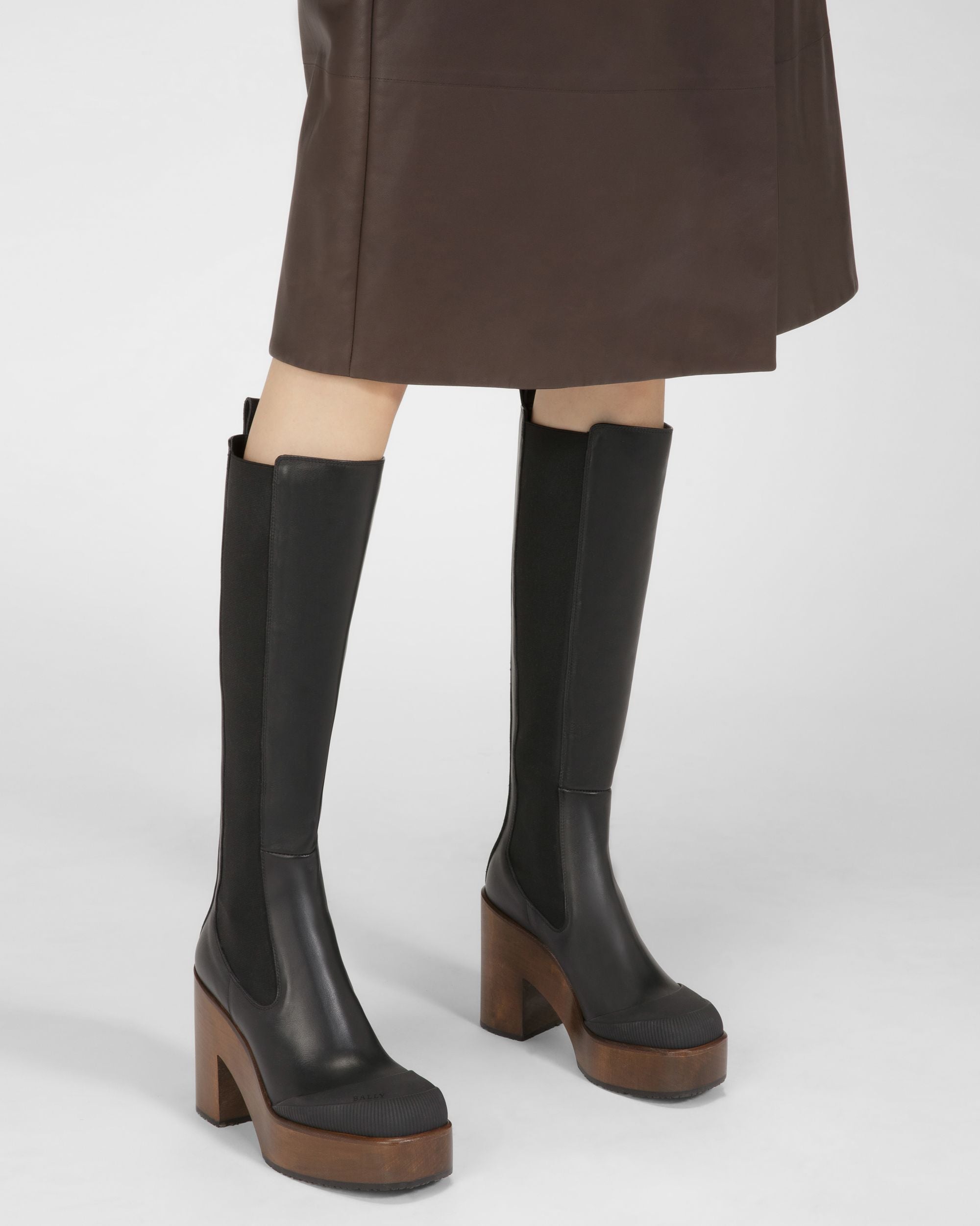 Ianna Stivali Lunghi In Pelle Nera - Donna - Bally - 06