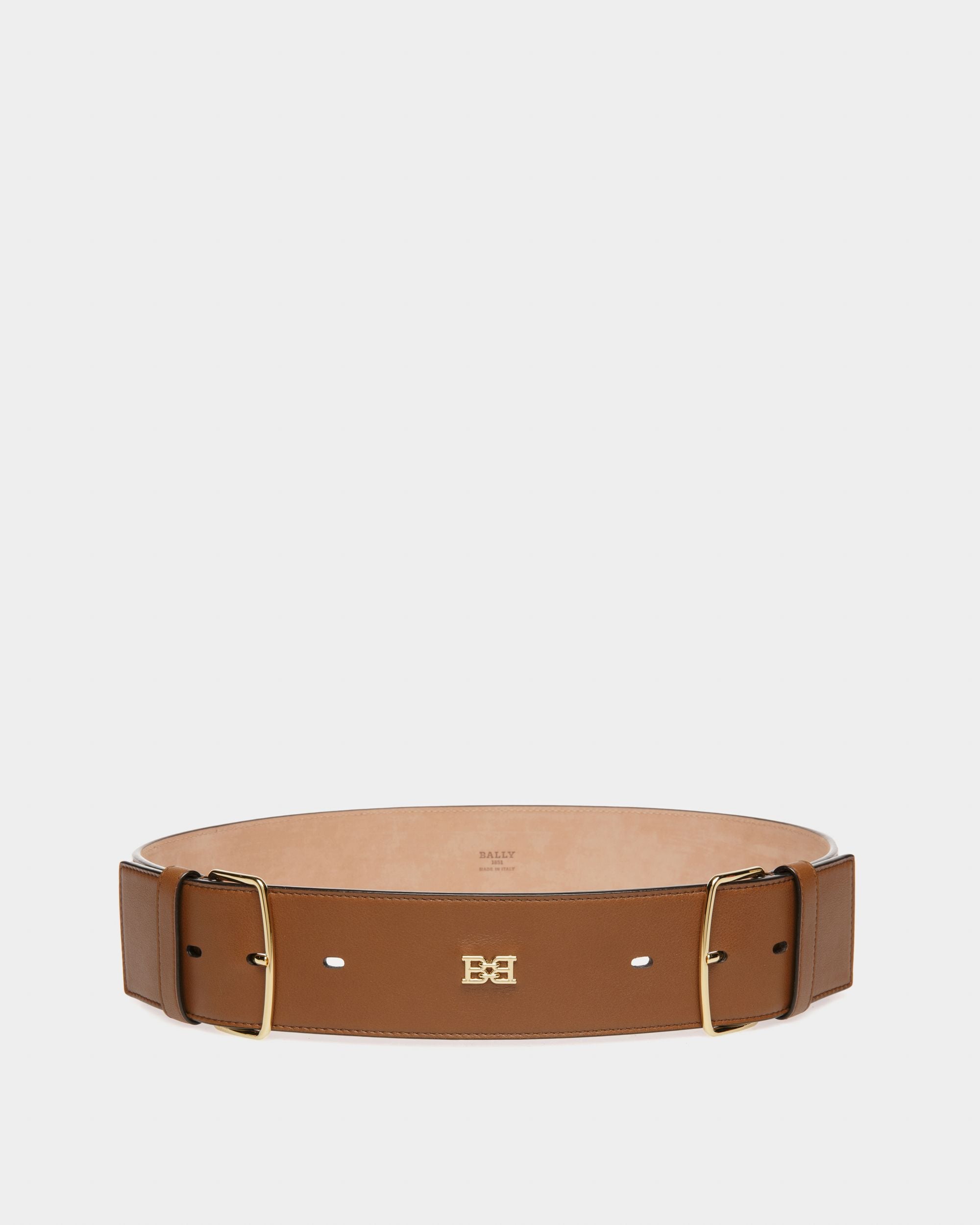 Bonee Cintura Da 55 Mm In Pelle Marrone - Donna - Bally - 01