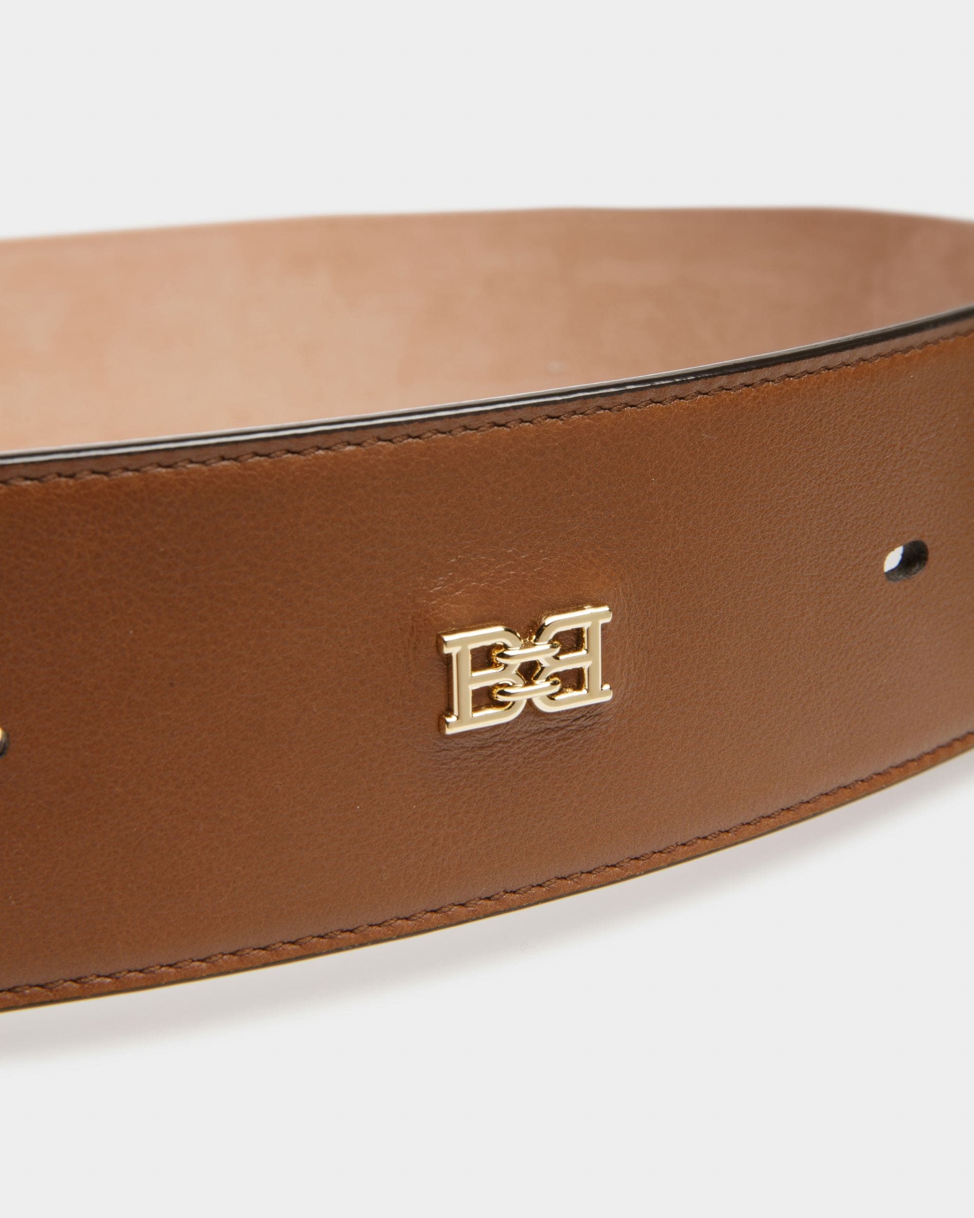Bonee Cintura Da 55 Mm In Pelle Marrone - Donna - Bally - 02