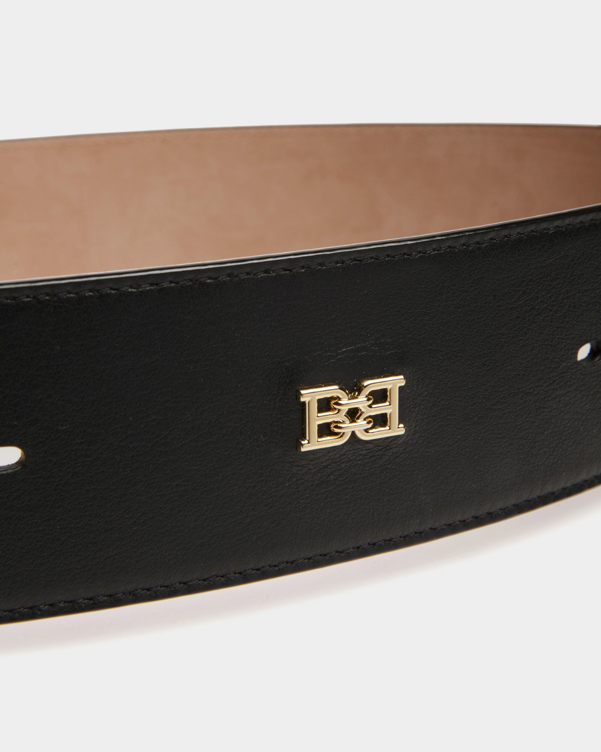 Bonee Cintura Da 55 Mm In Pelle Nera - Donna - Bally - 02