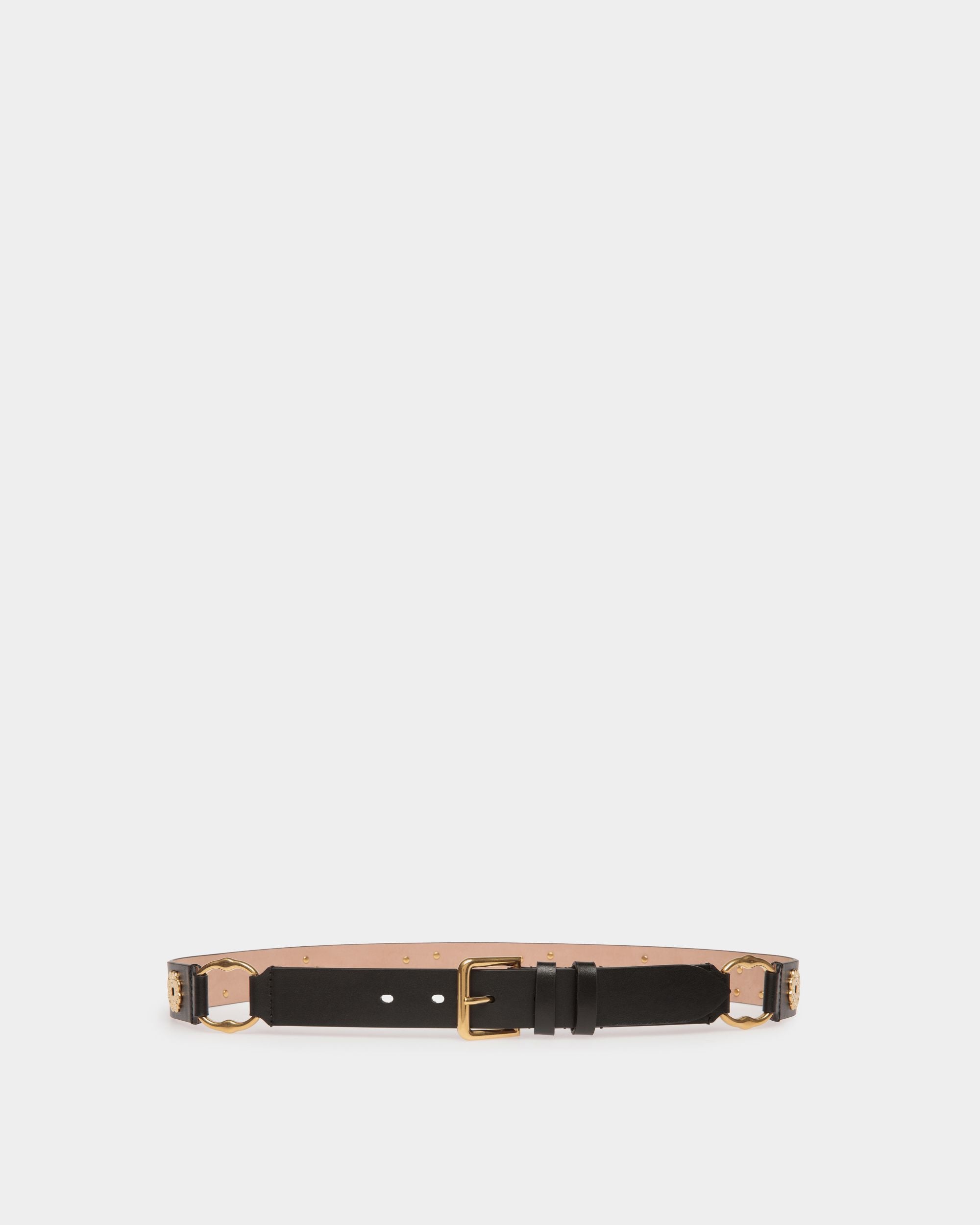 Cintura Arkle 85 cm In Pelle Nera - Donna - Bally - 01