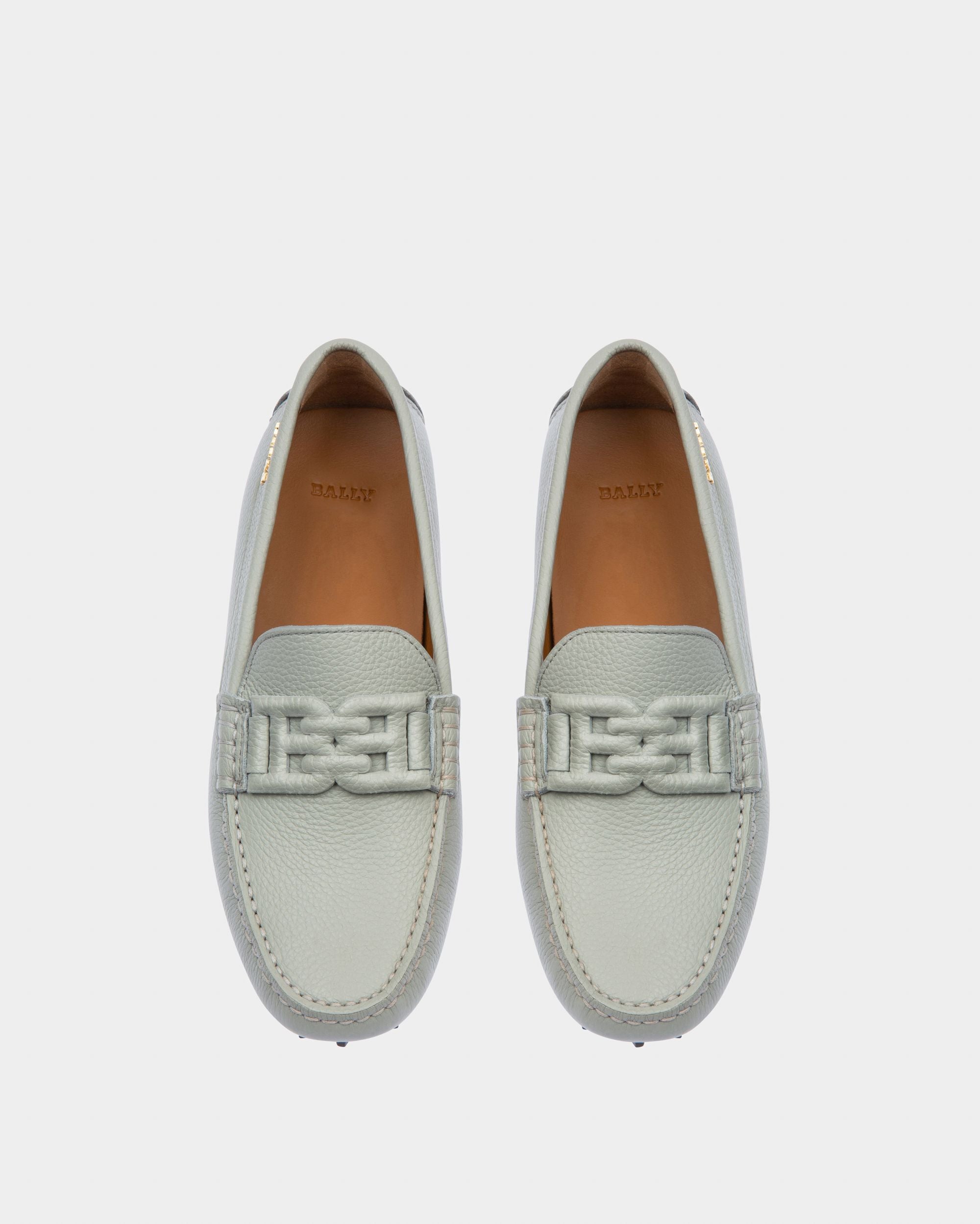 Leyla Driver In Pelle Azzurra - Donna - Bally - 02