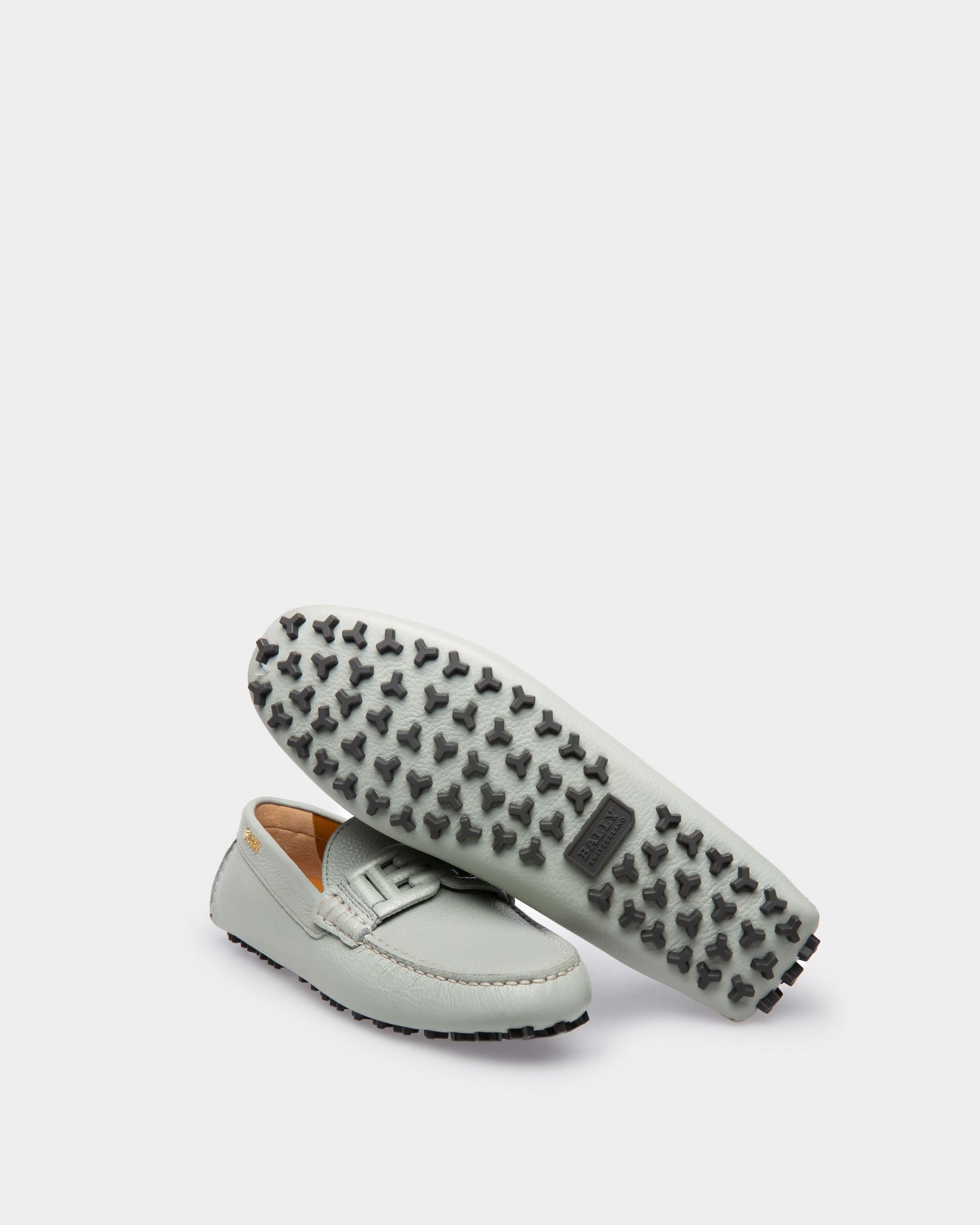 Leyla Driver In Pelle Azzurra - Donna - Bally - 05