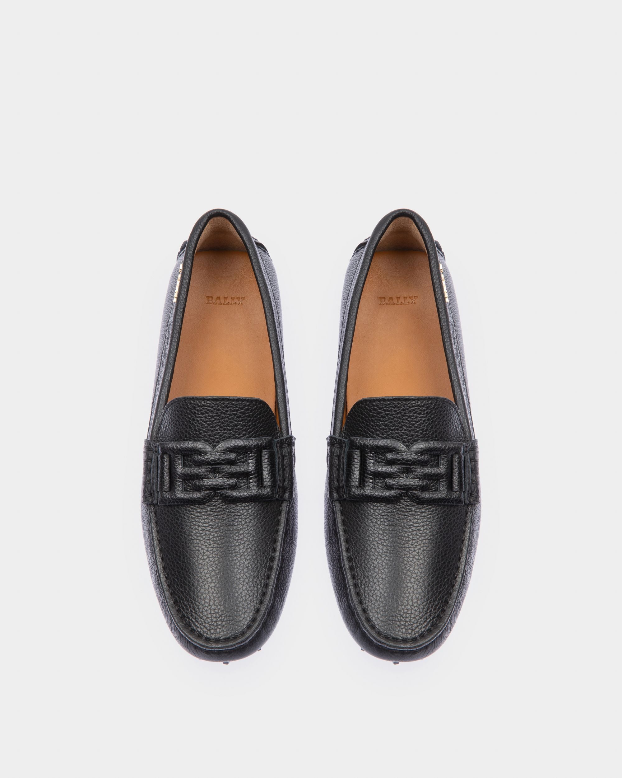 Leyla Driver In Pelle Nera - Donna - Bally - 02