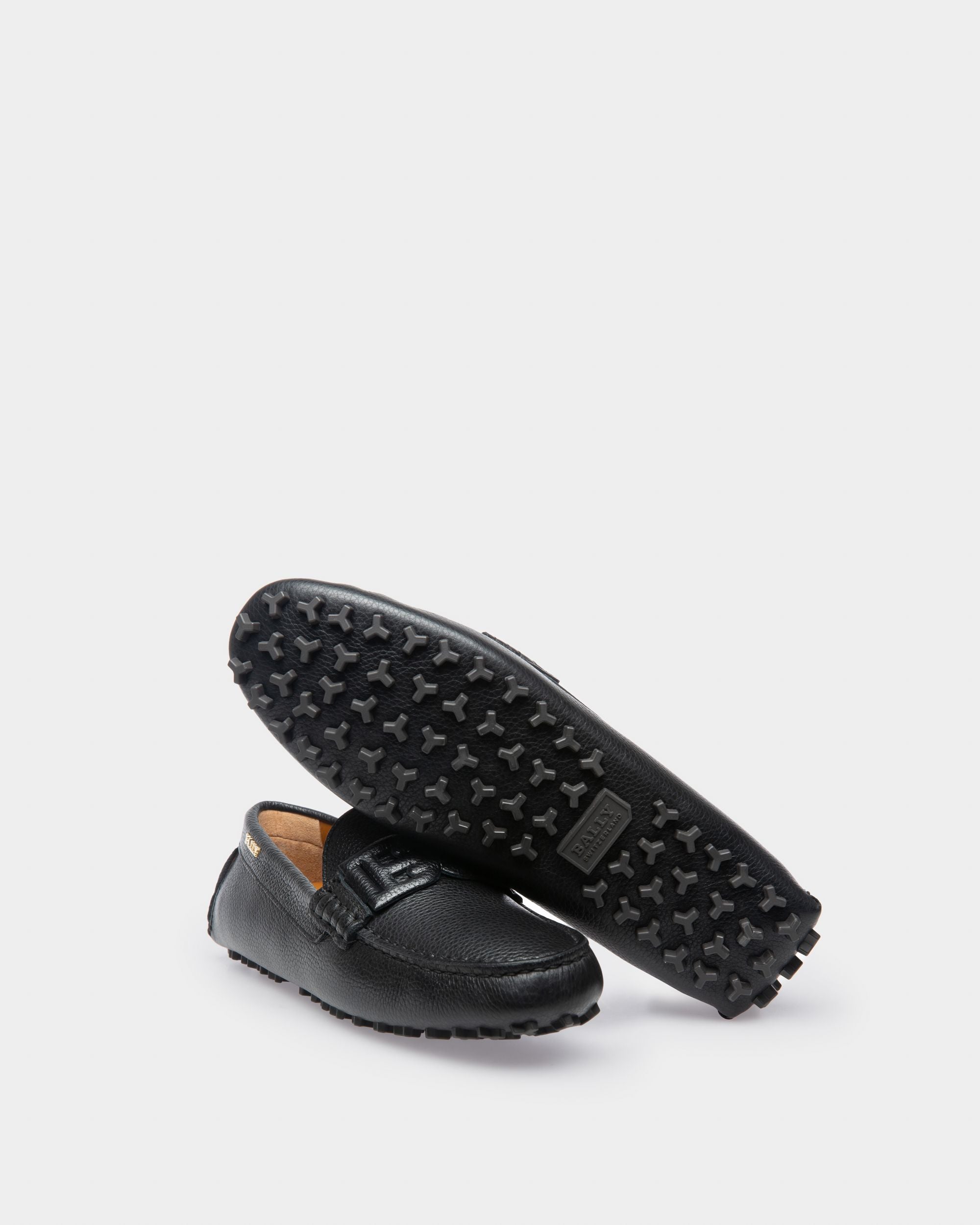 Leyla Driver In Pelle Nera - Donna - Bally - 05
