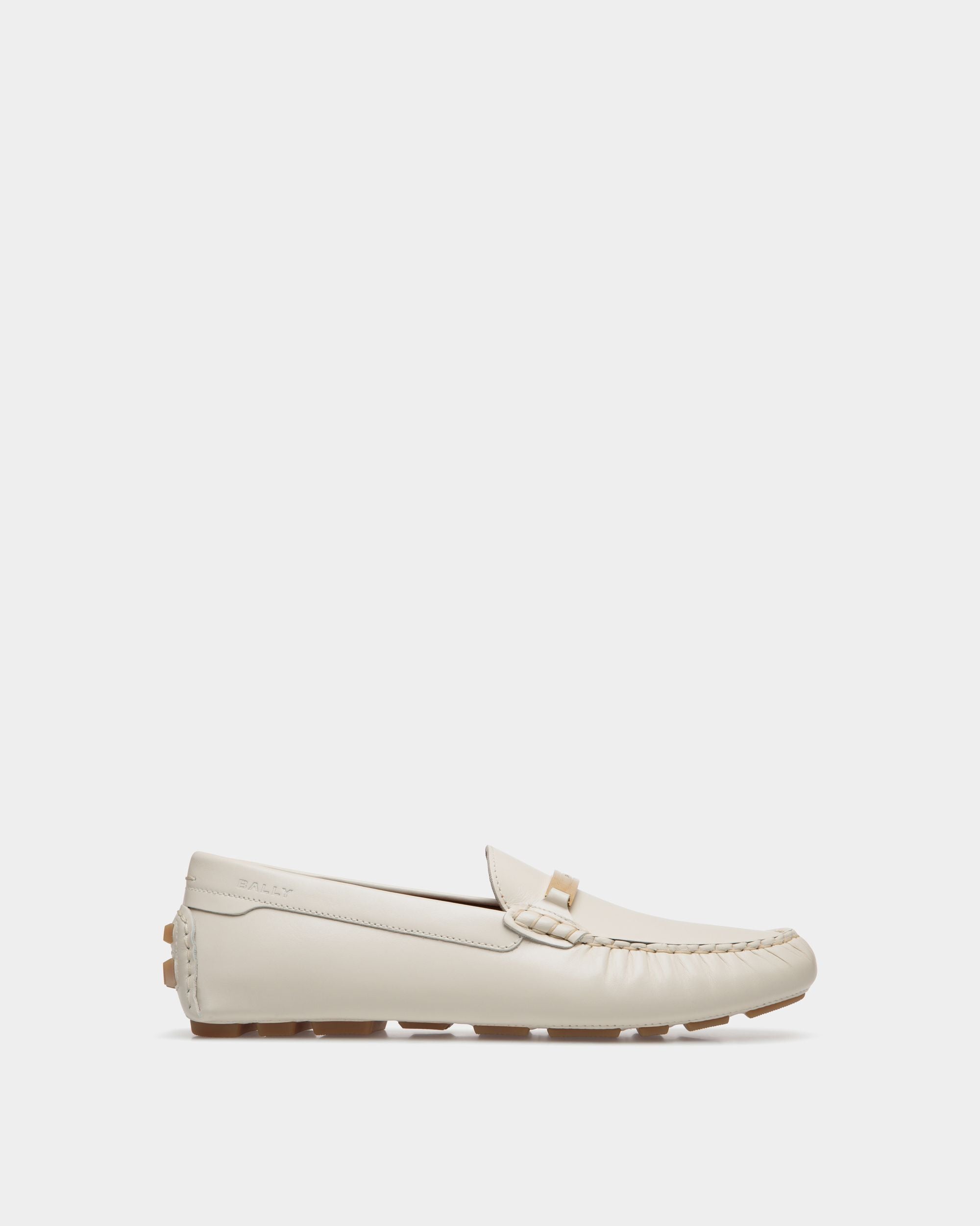 Kerbs Driver In White Leather - Donna - Bally - 01