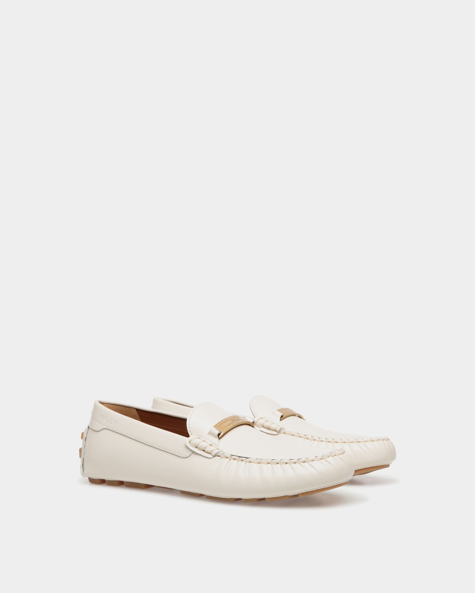 Kerbs Driver In White Leather - Donna - Bally - 02