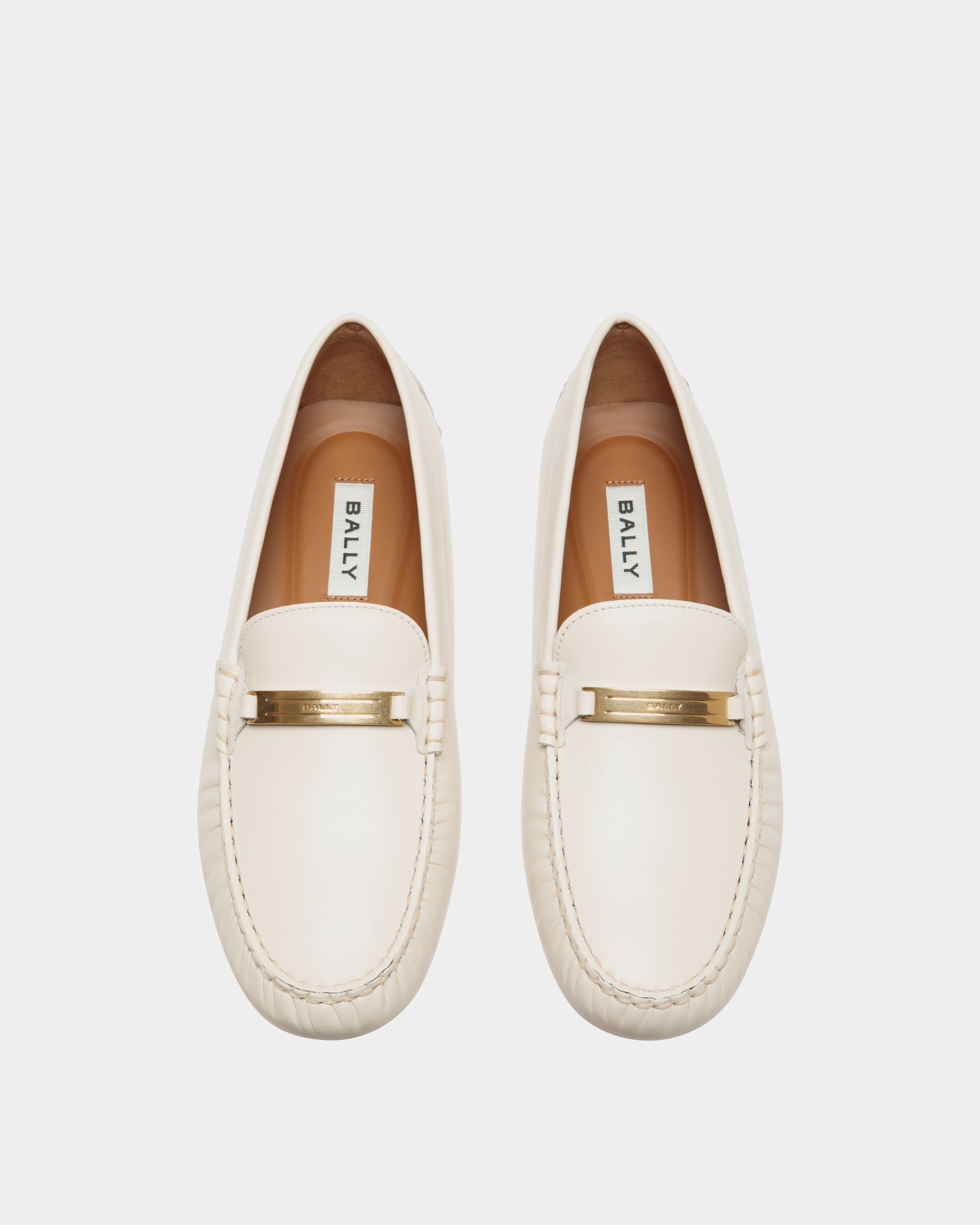 Kerbs Driver In White Leather - Donna - Bally - 04