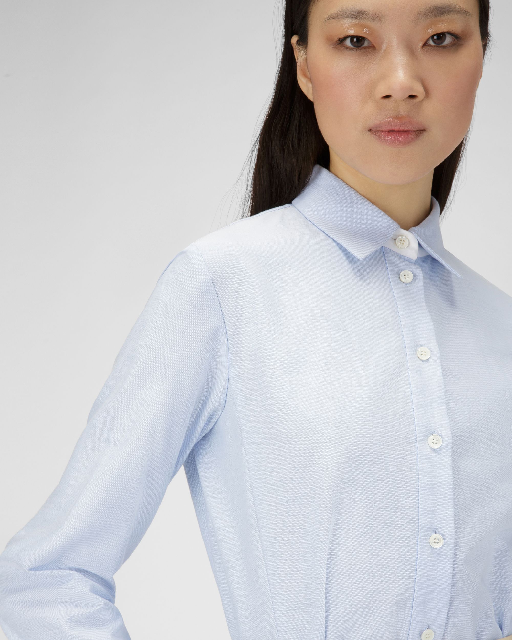 Vestito Camicia In Cotone Azzurro - Donna - Bally - 02