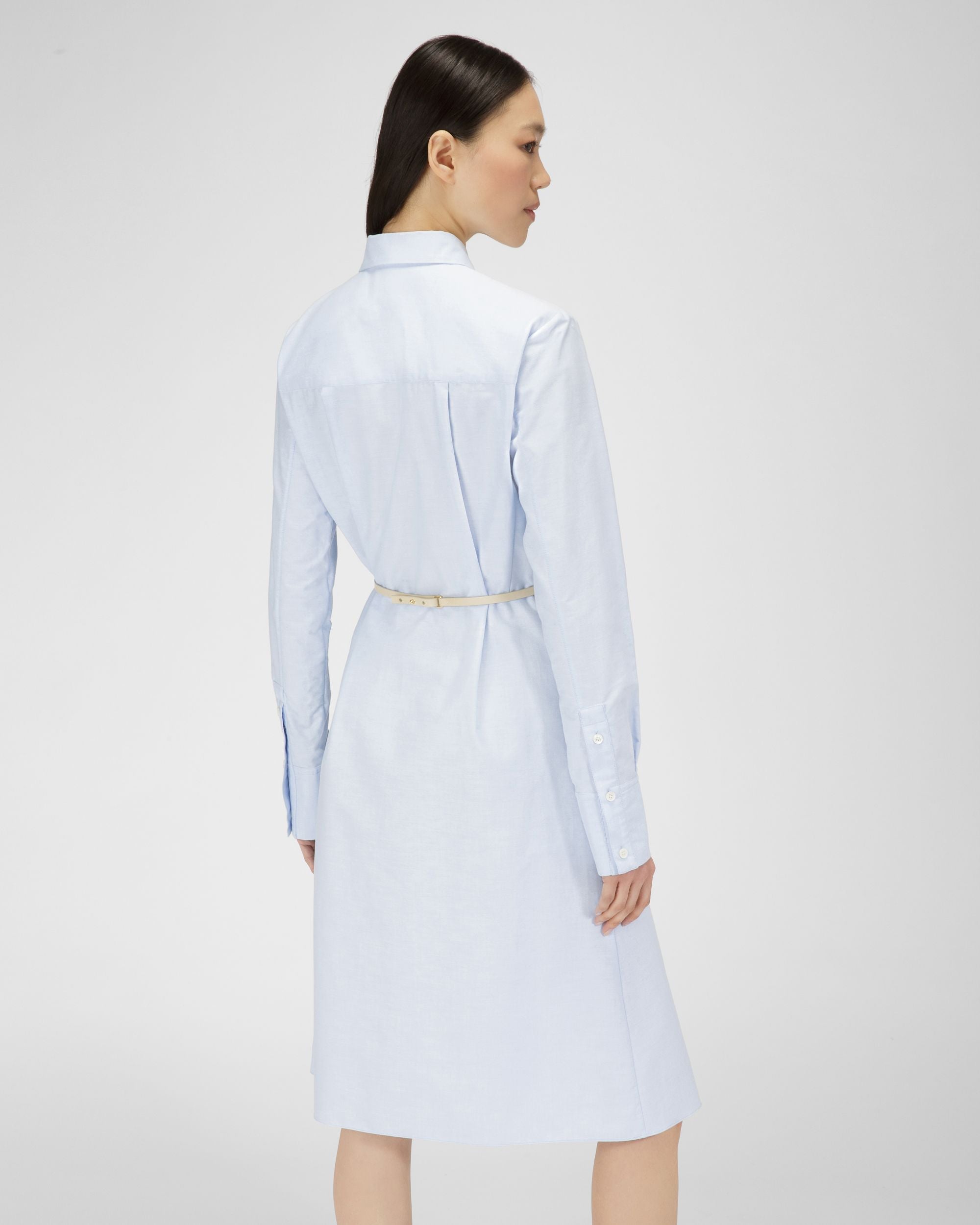 Vestito Camicia In Cotone Azzurro - Donna - Bally - 03