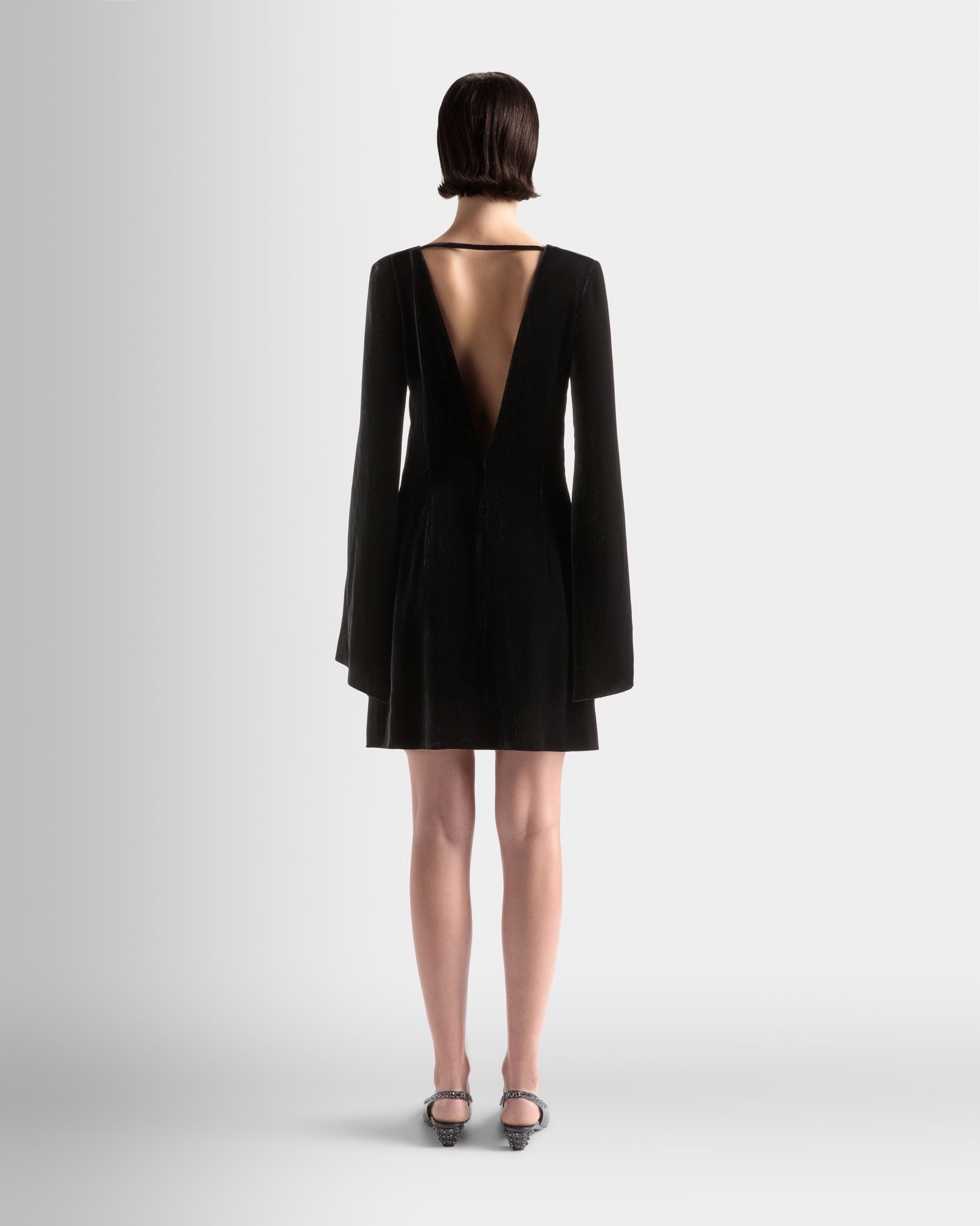 Mini Abito in Velluto Nero - Donna - Bally - 06
