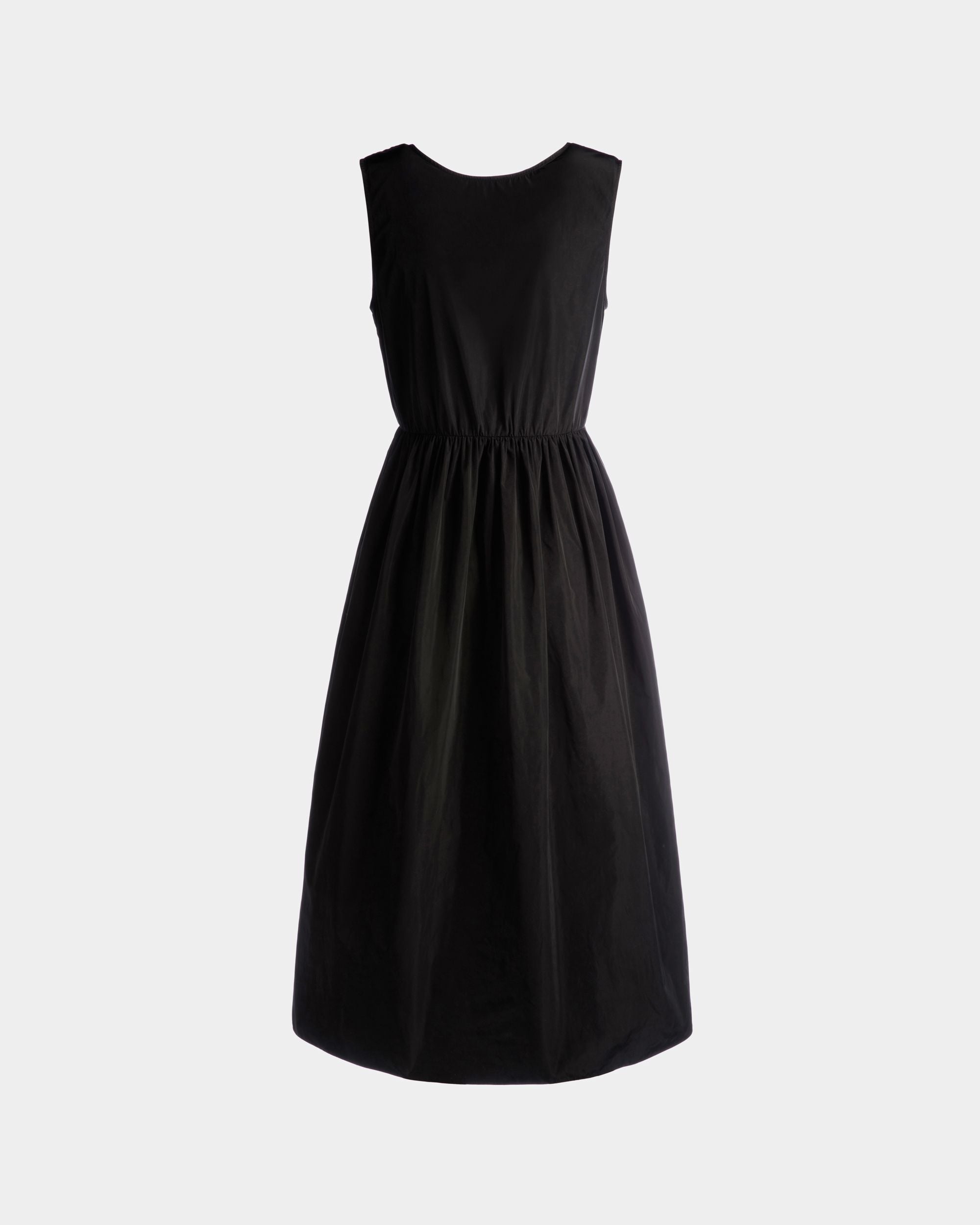 Abito Midi Smanicato In Duchesse Tecnico Nero - Donna - Bally - 01