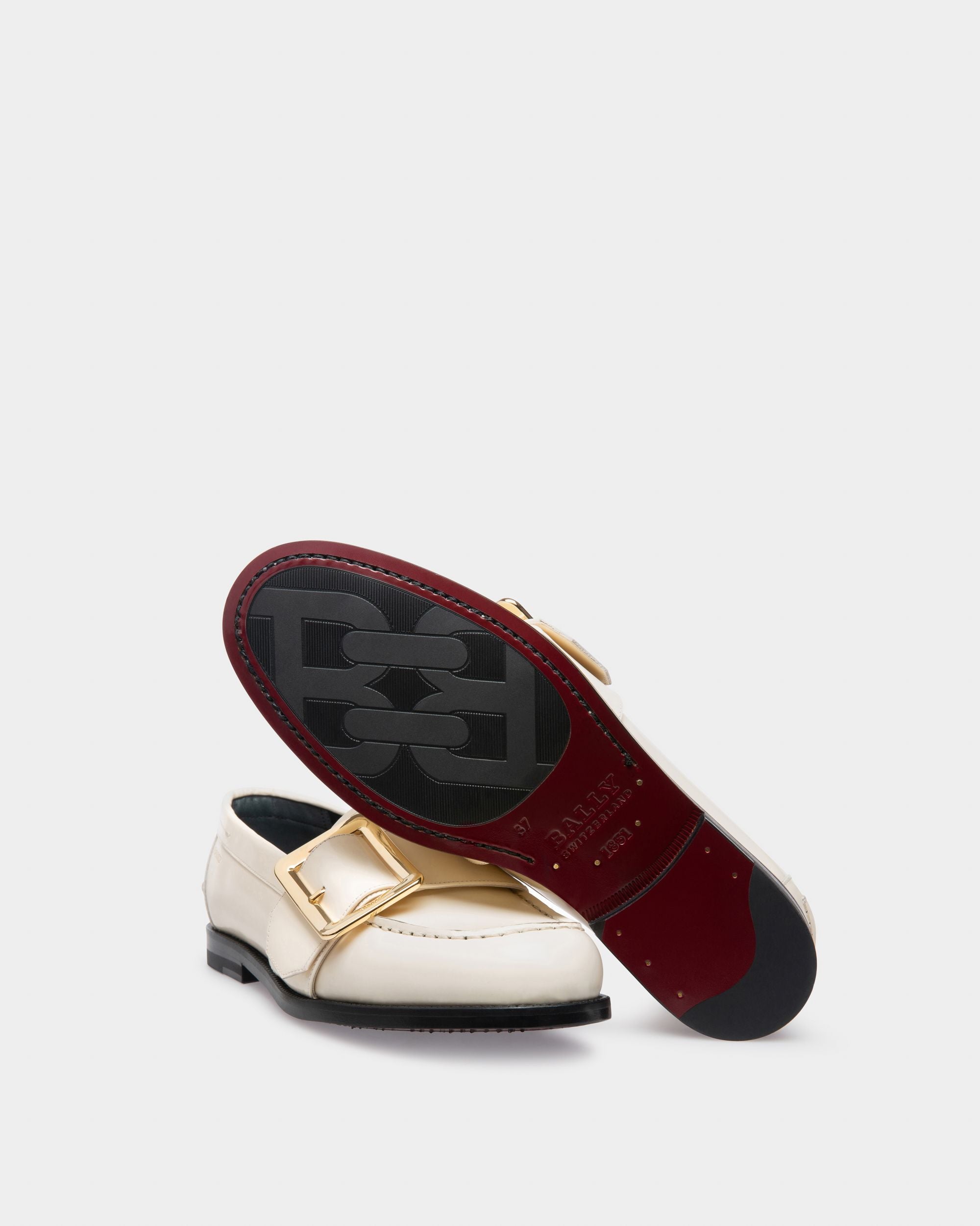 Calya Mocassini In Pelle Avorio - Donna - Bally - 05