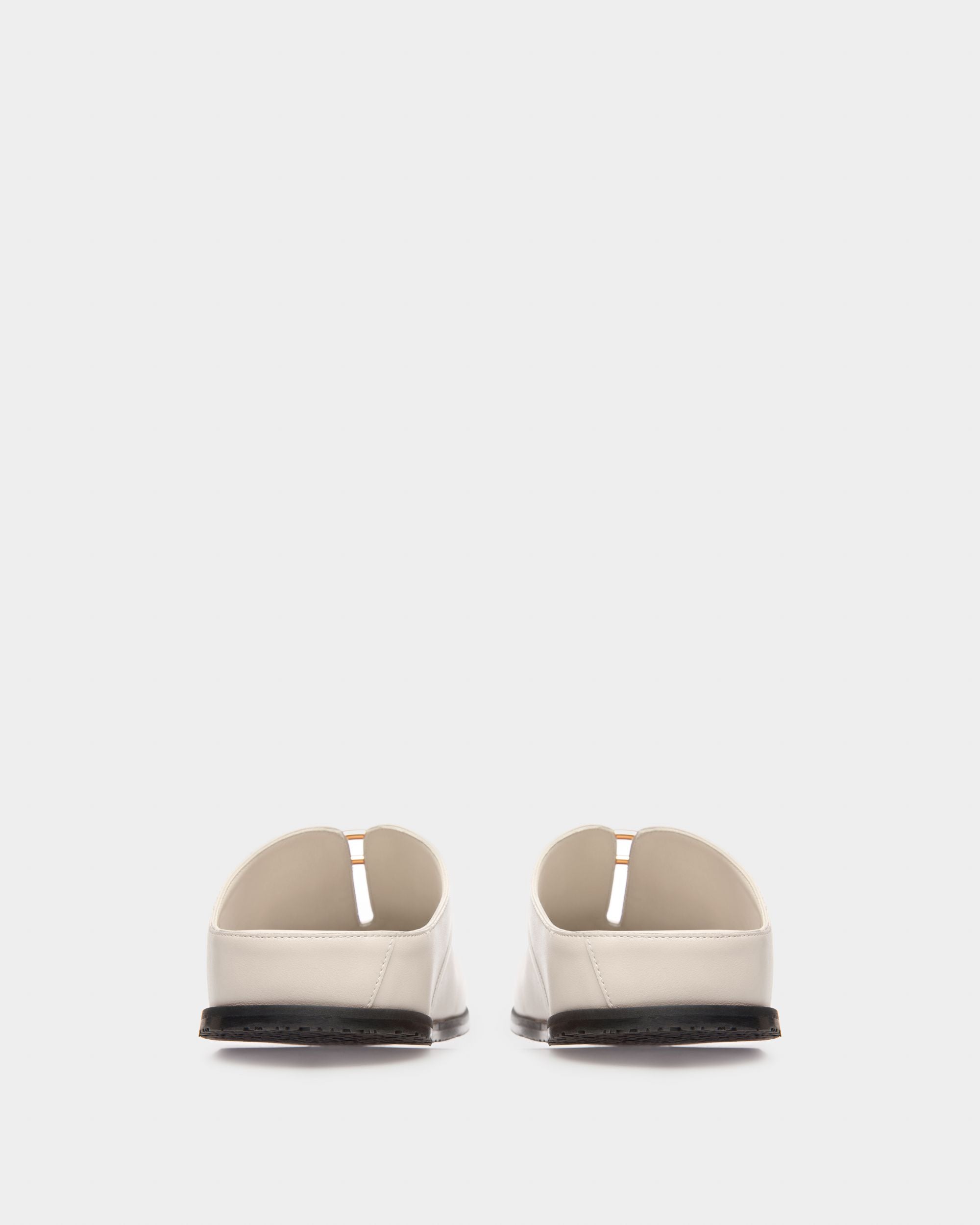 Francine Slipper In Pelle Avorio - Donna - Bally - 04