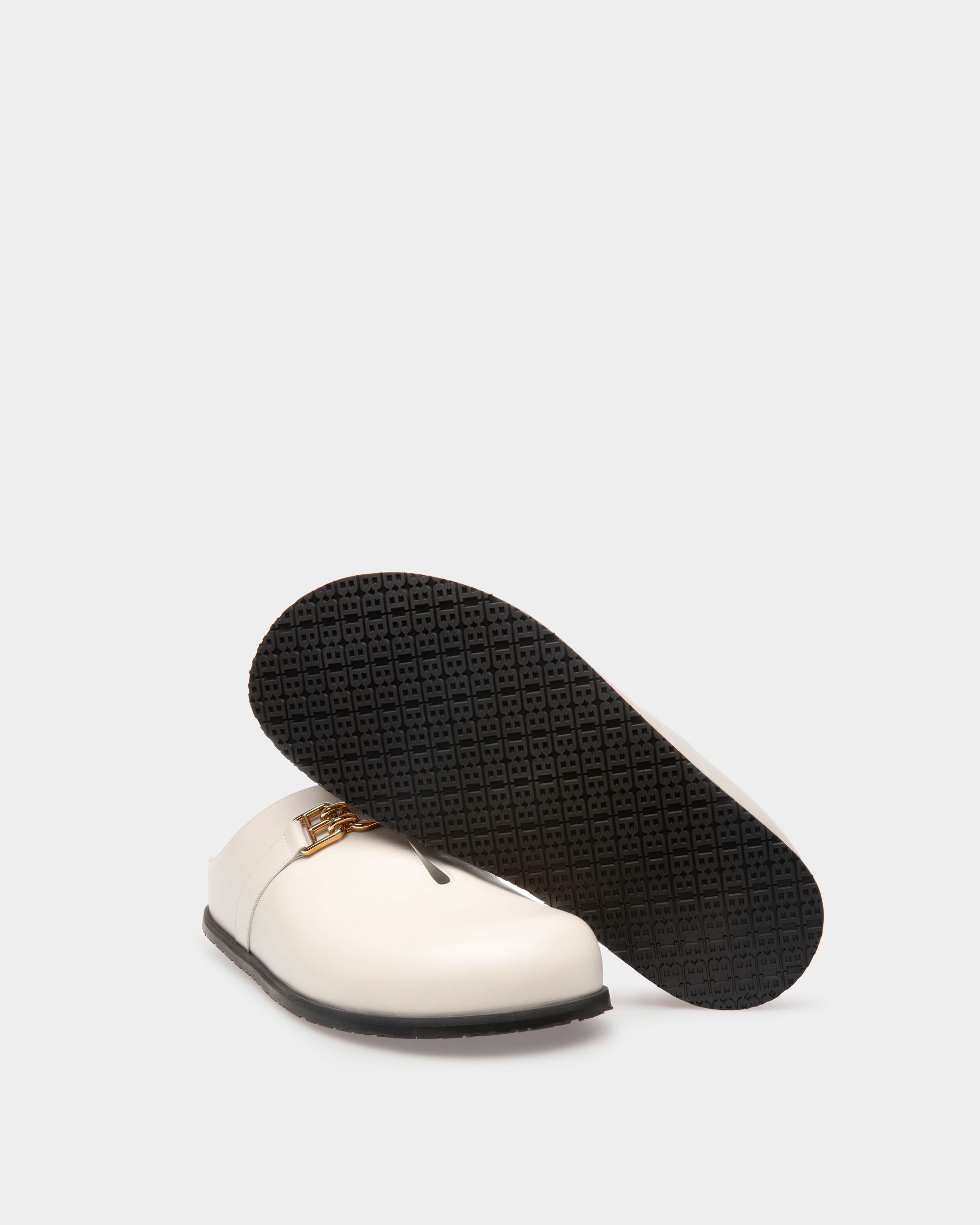 Francine Slipper In Pelle Avorio - Donna - Bally - 05