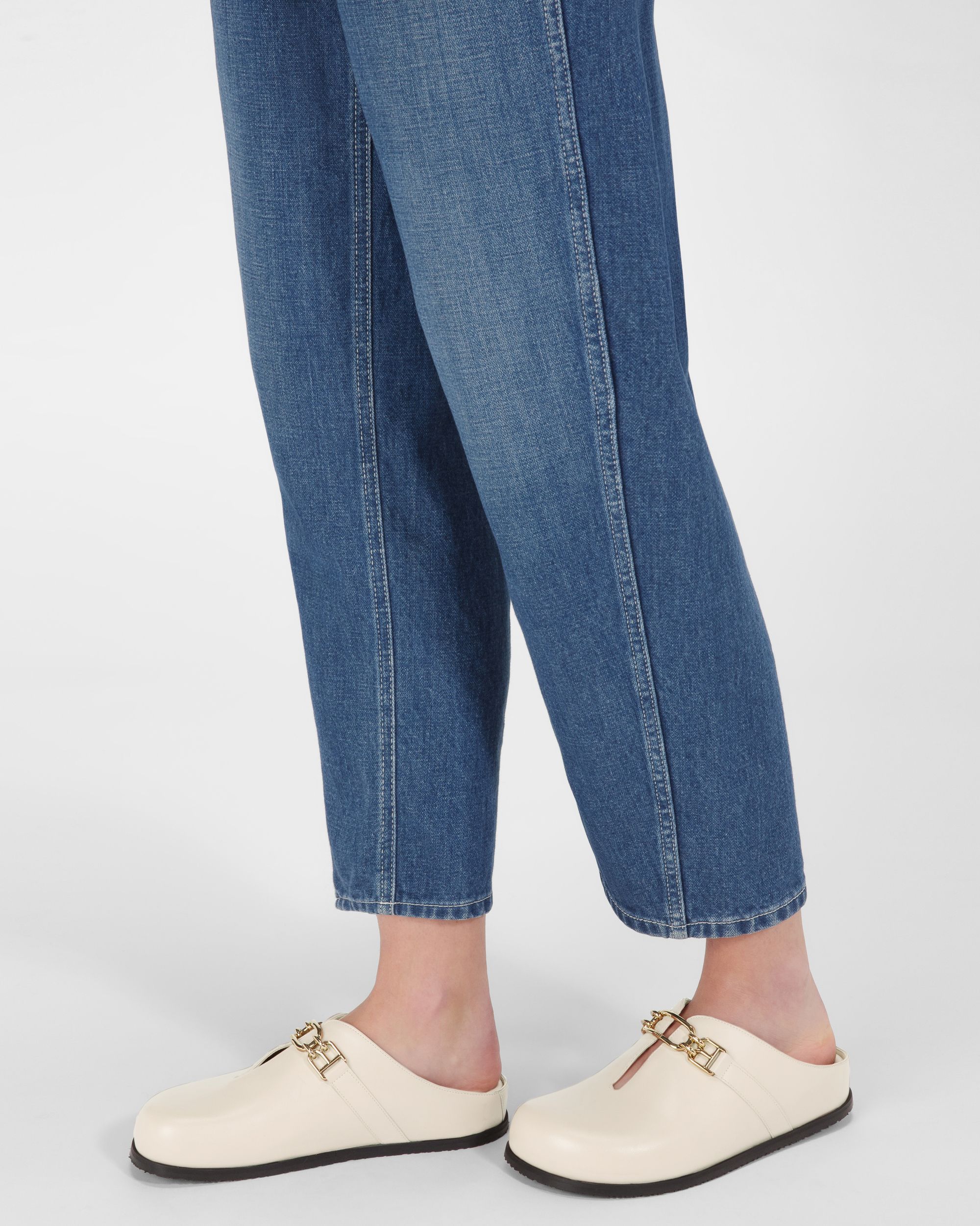Francine Slipper In Pelle Avorio - Donna - Bally - 07