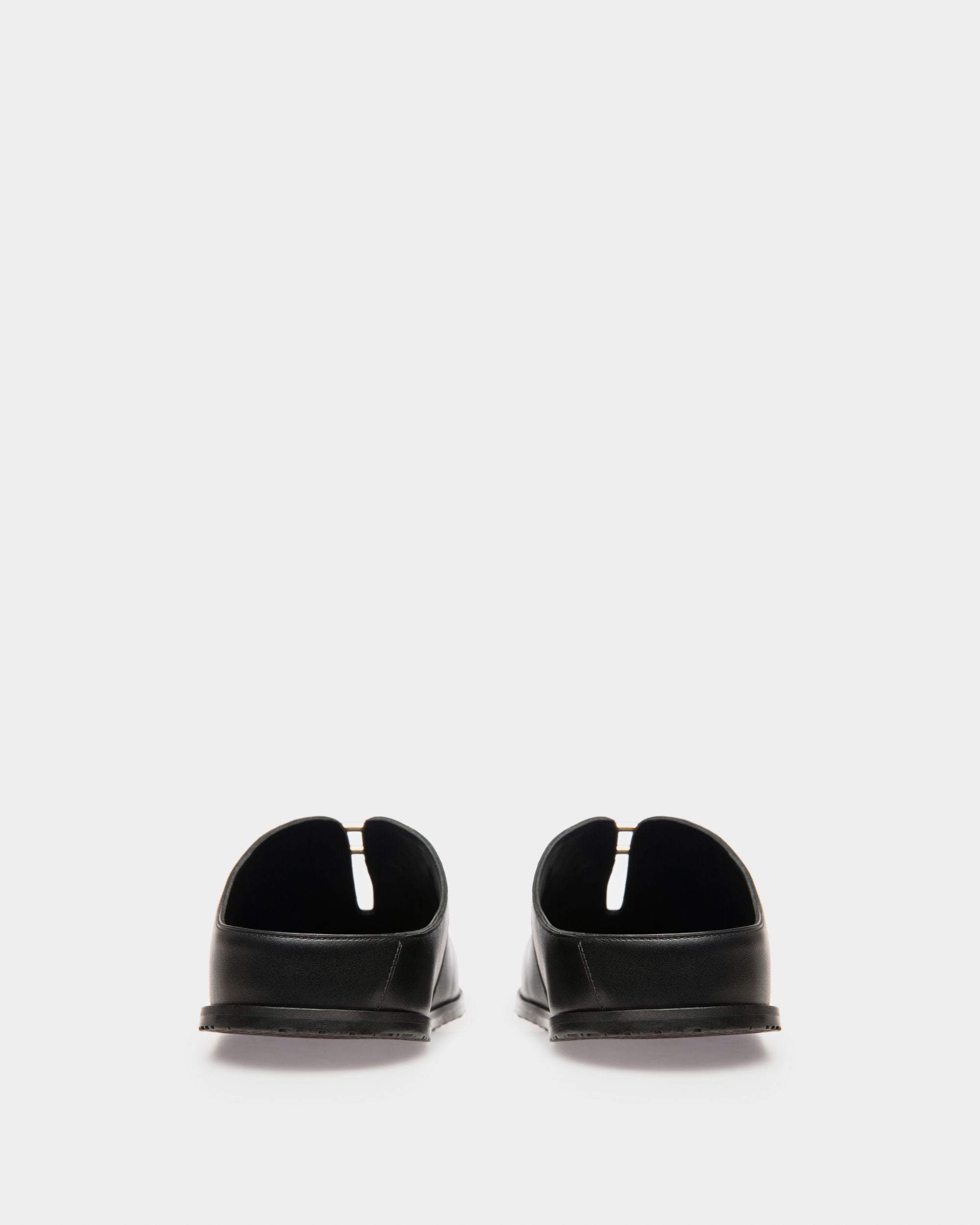 Francine Slipper In Pelle Nera - Donna - Bally - 04