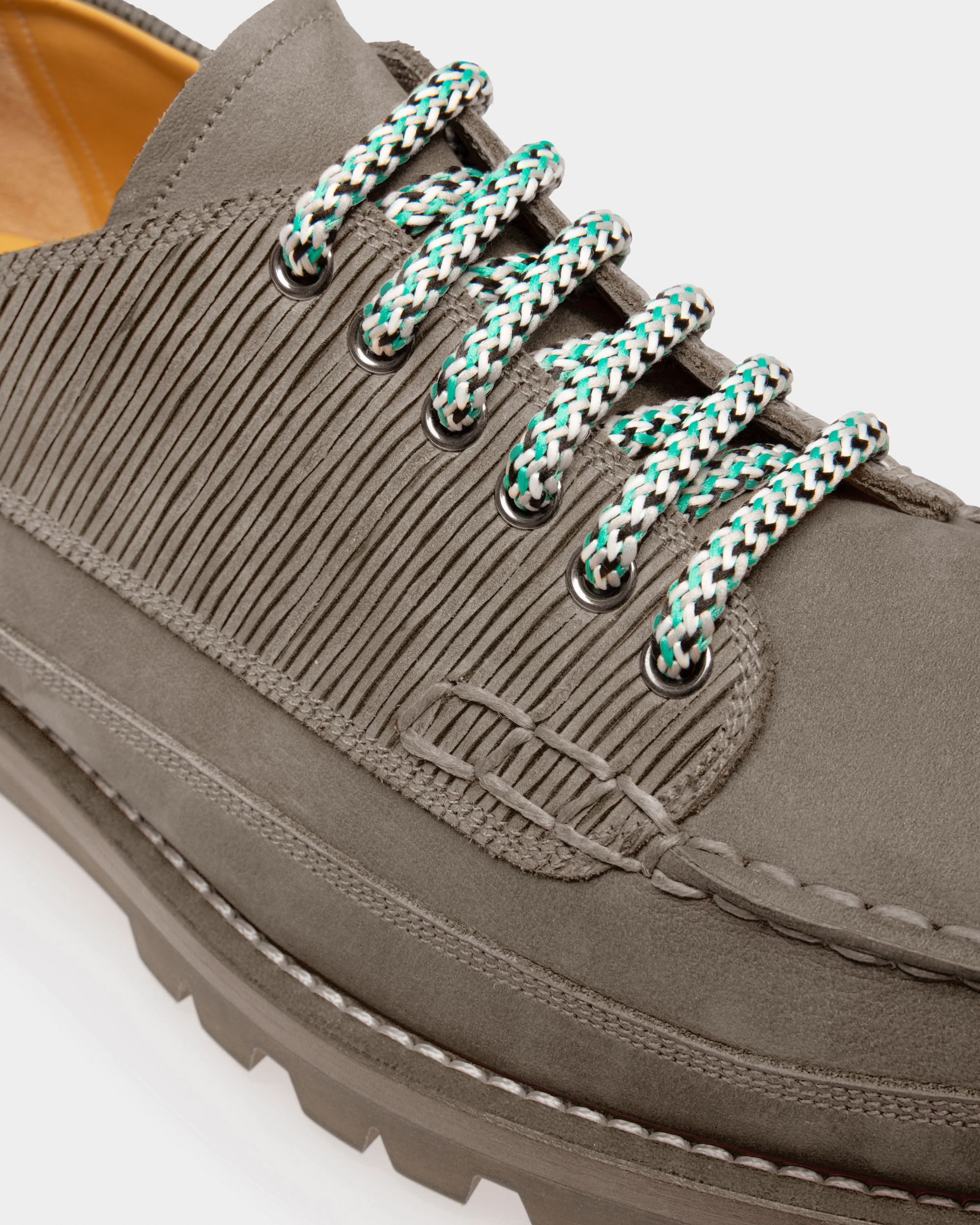 Triben Derby In Pelle Grigia - Donna - Bally - 05
