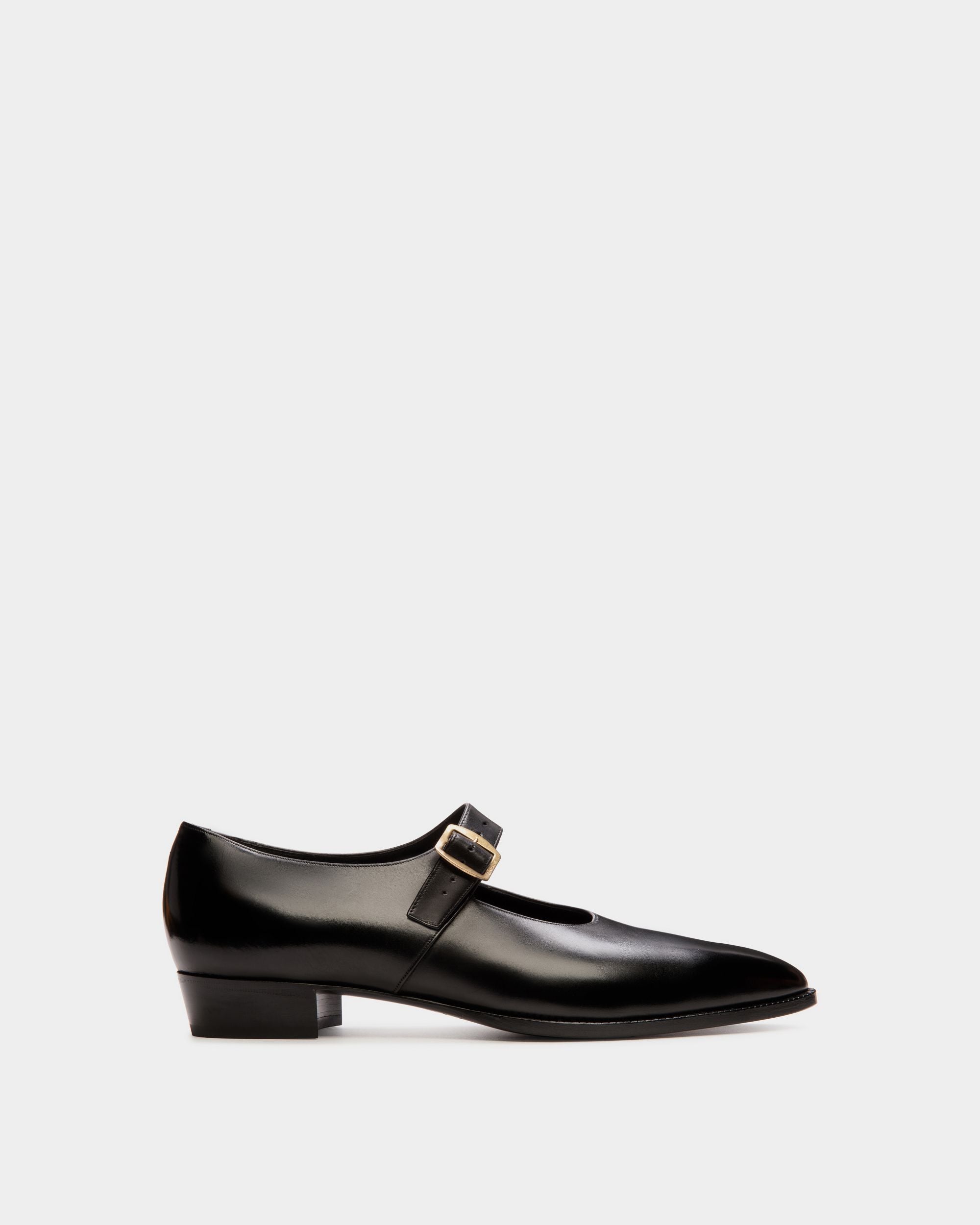 Scarpa Mary Jane Glendale In Pelle Nera - Donna - Bally - 01