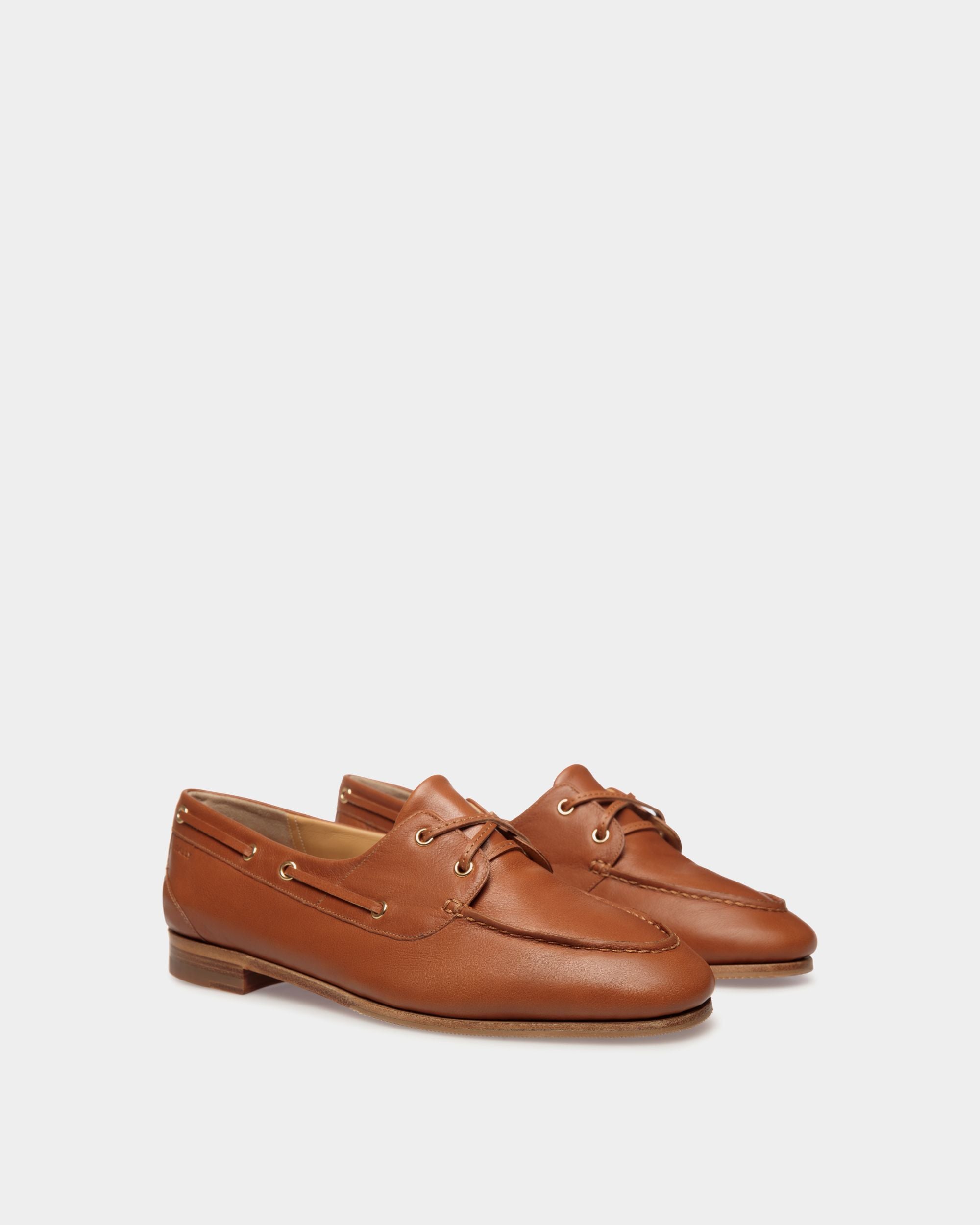 Mocassino Plume In Pelle Marrone - Donna - Bally - 03
