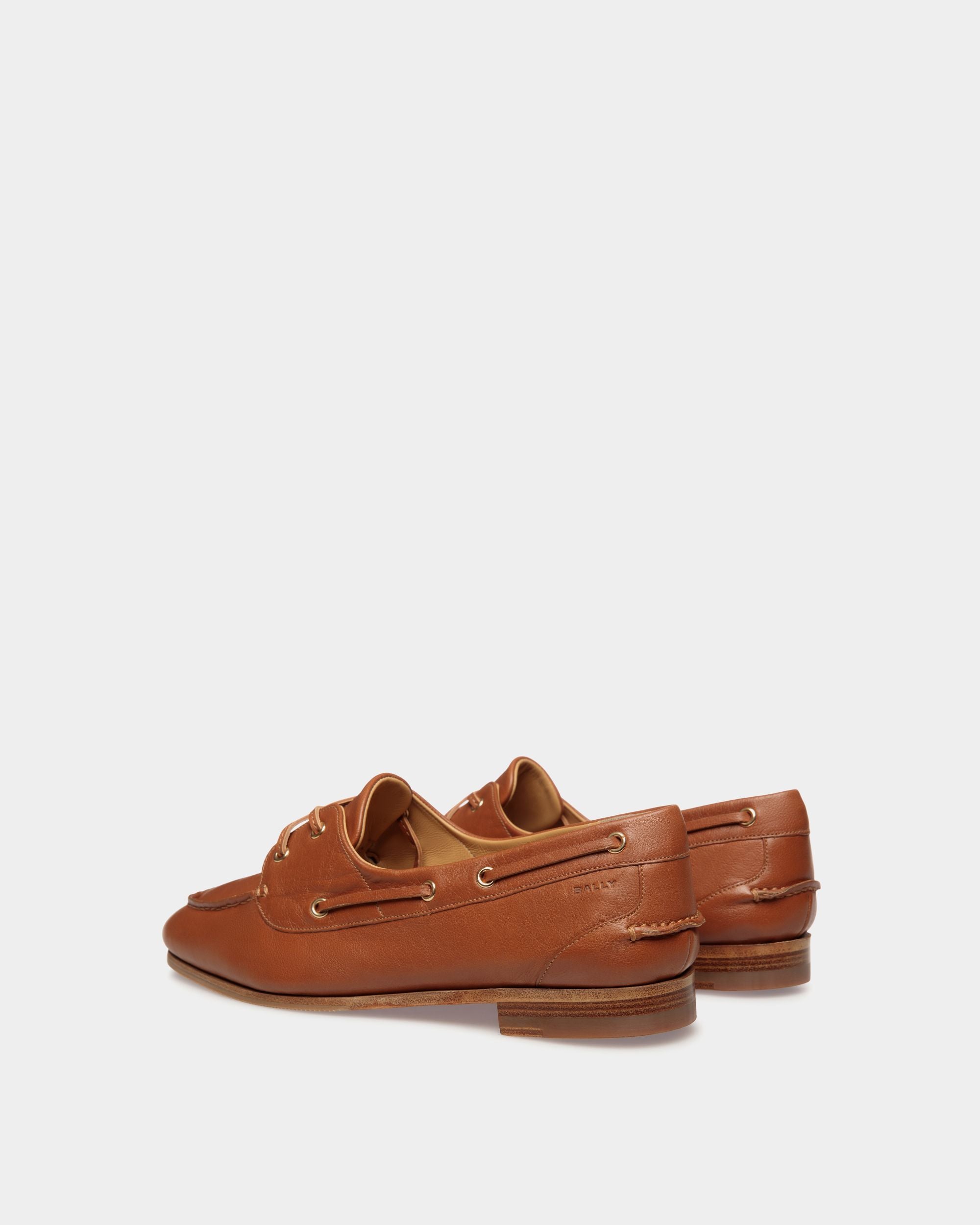 Mocassino Plume In Pelle Marrone - Donna - Bally - 04