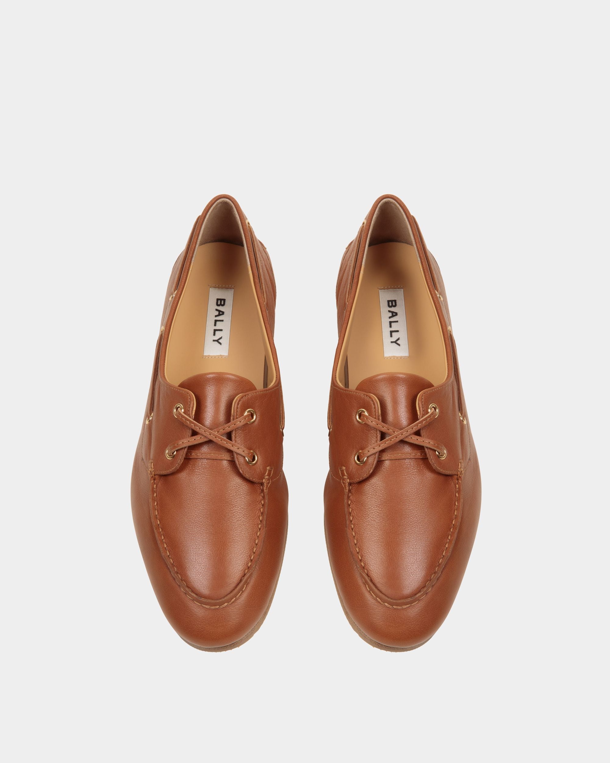 Mocassino Plume In Pelle Marrone - Donna - Bally - 05