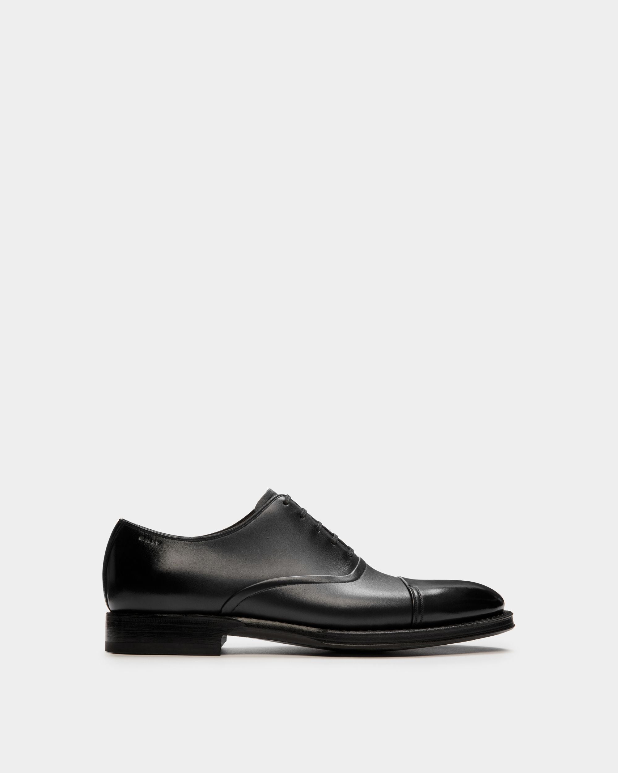 Scarpa Oxford Scribe Un In Pelle Nera - Donna - Bally - 01