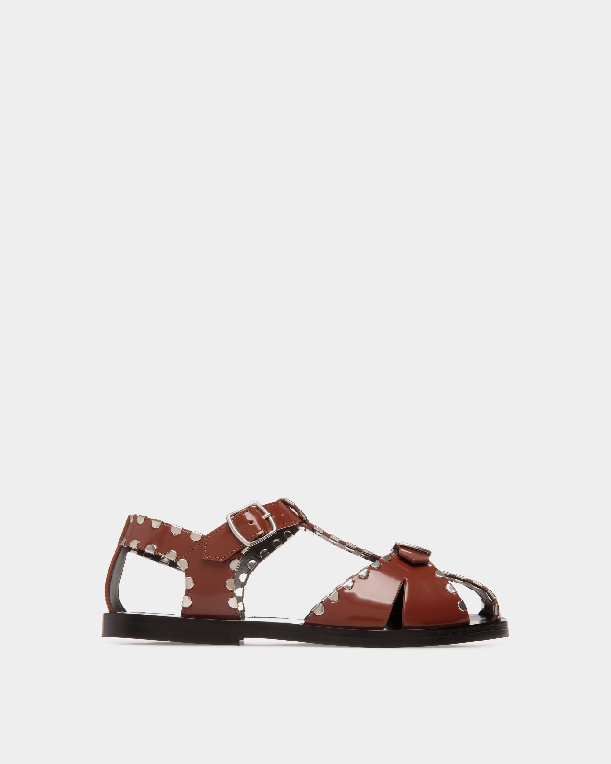 Sandalo Basso Salis In Pelle Marrone - Donna - Bally - 01