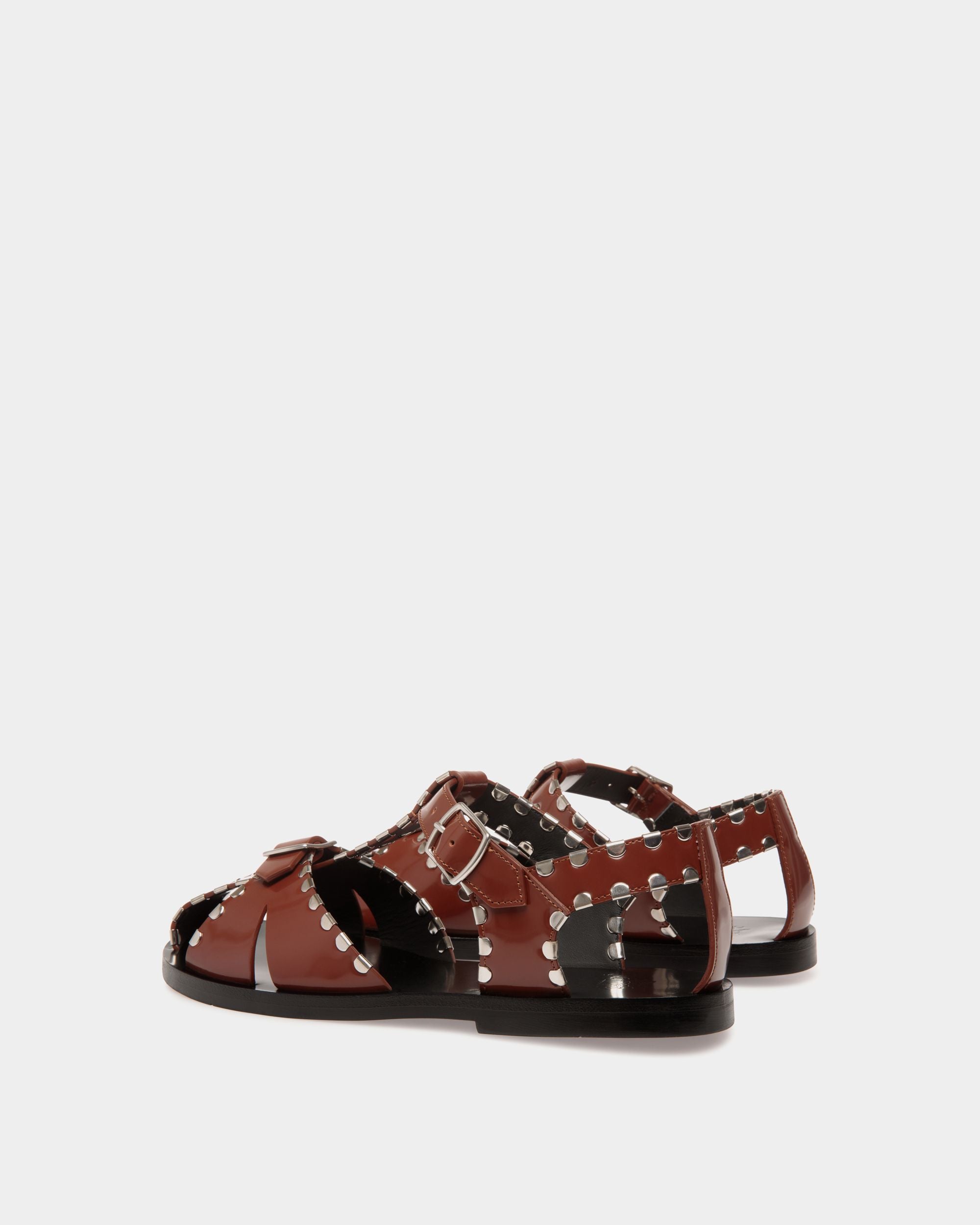 Sandalo Basso Salis In Pelle Marrone - Donna - Bally - 03