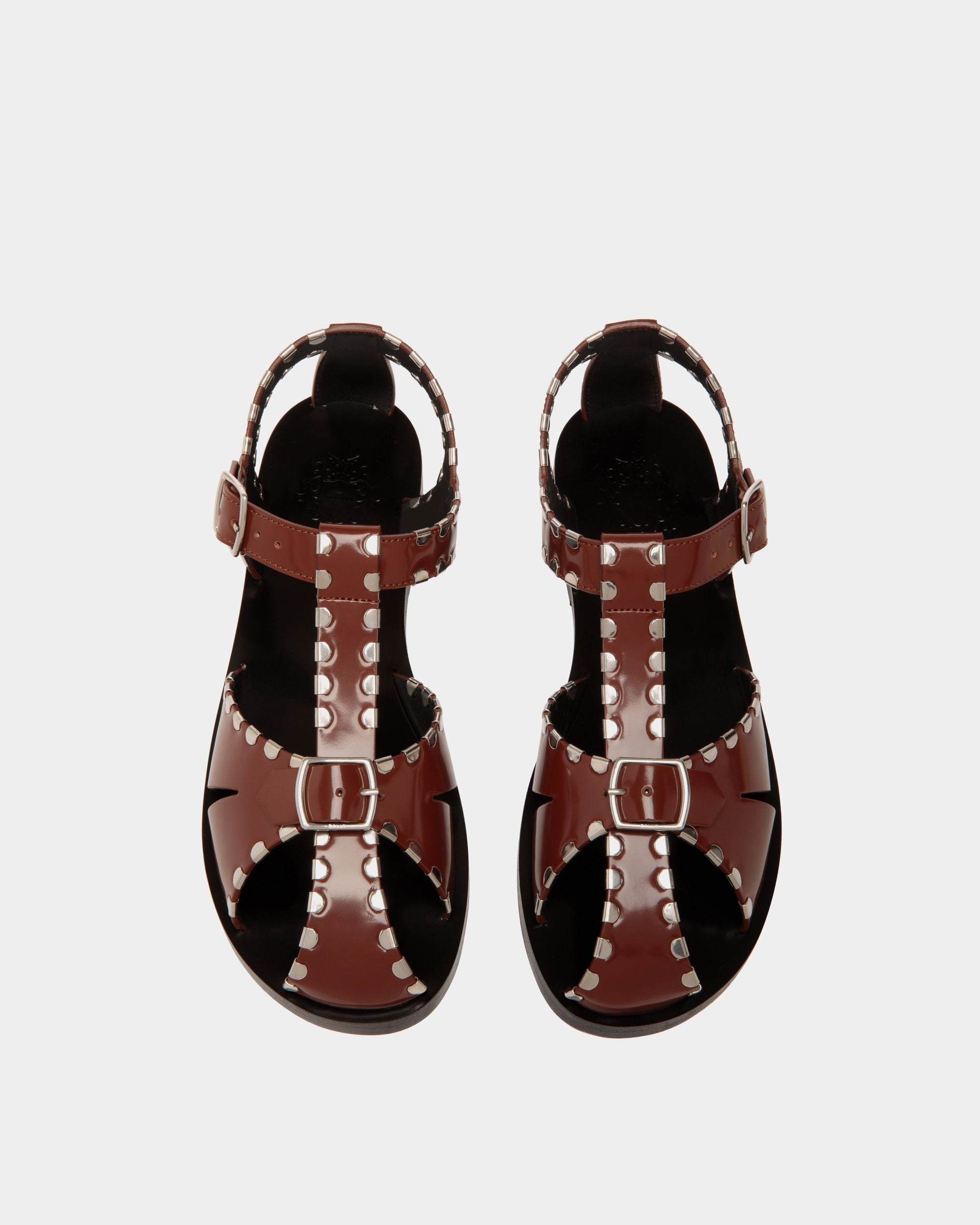 Sandalo Basso Salis In Pelle Marrone - Donna - Bally - 04